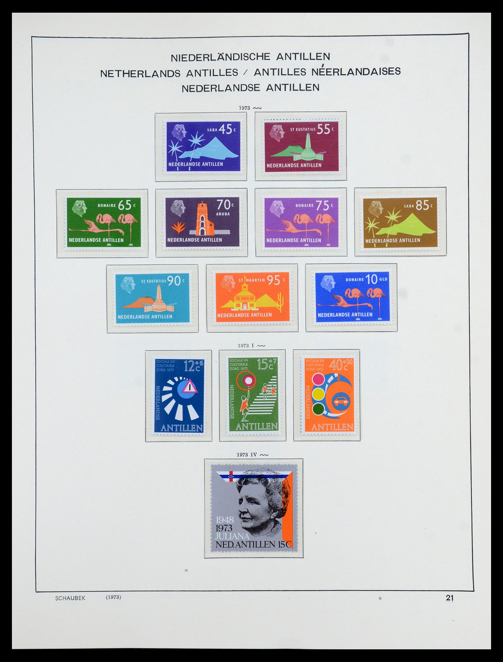 36380 046 - Postzegelverzameling 36380 Curaçao en Nederlandse Antillen 1873-1996.