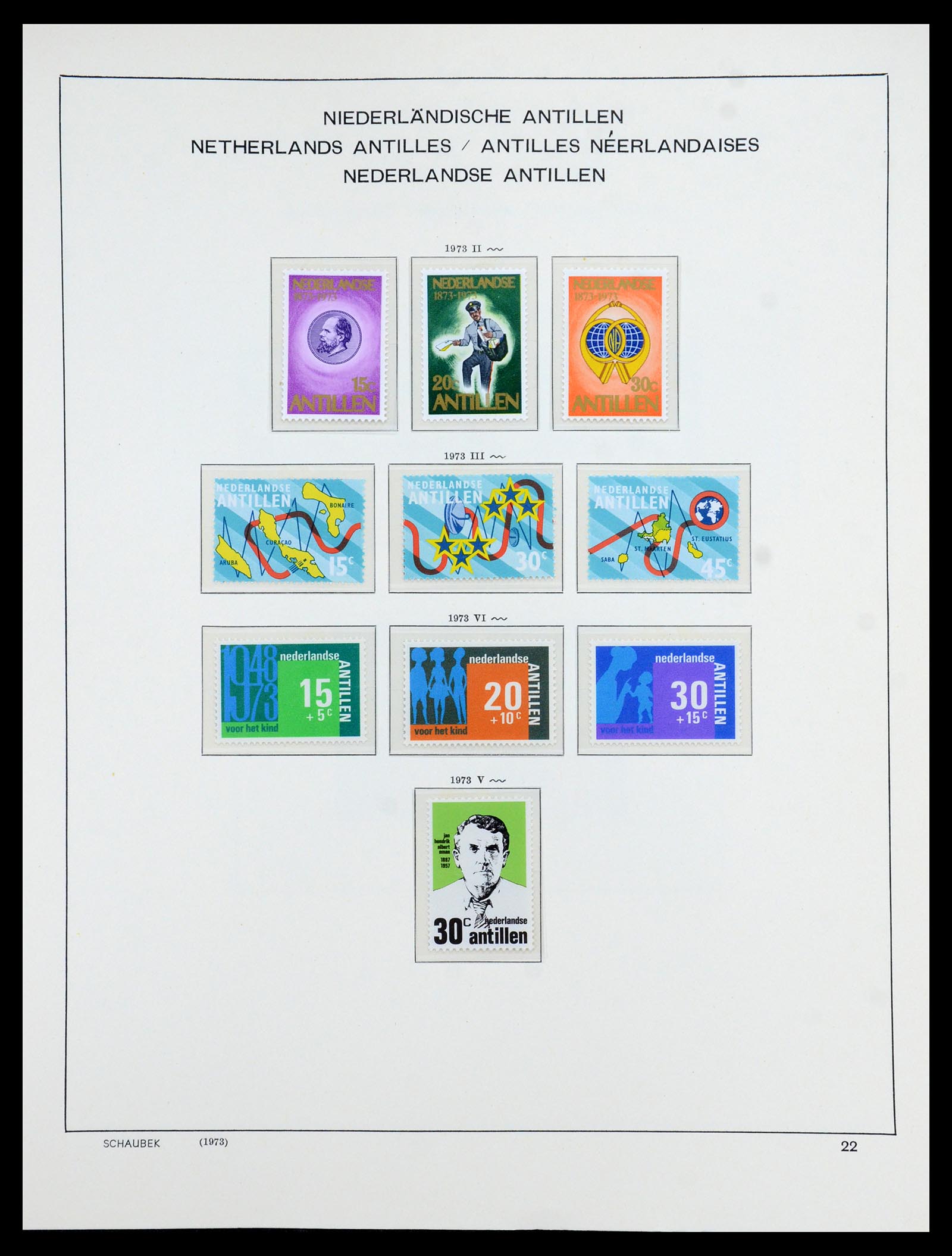 36380 047 - Postzegelverzameling 36380 Curaçao en Nederlandse Antillen 1873-1996.