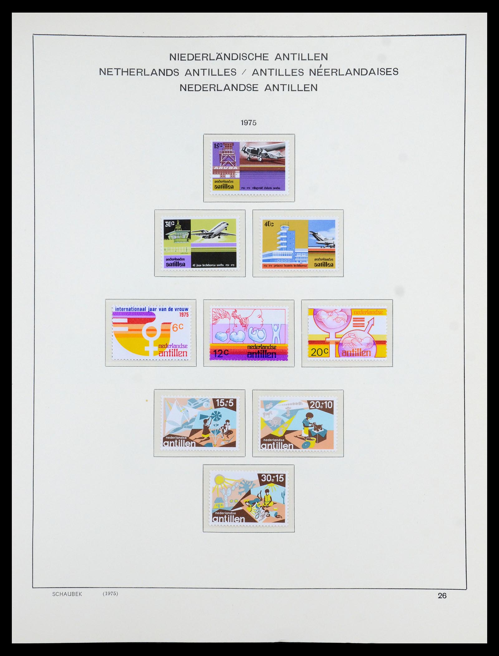 36380 052 - Postzegelverzameling 36380 Curaçao en Nederlandse Antillen 1873-1996.