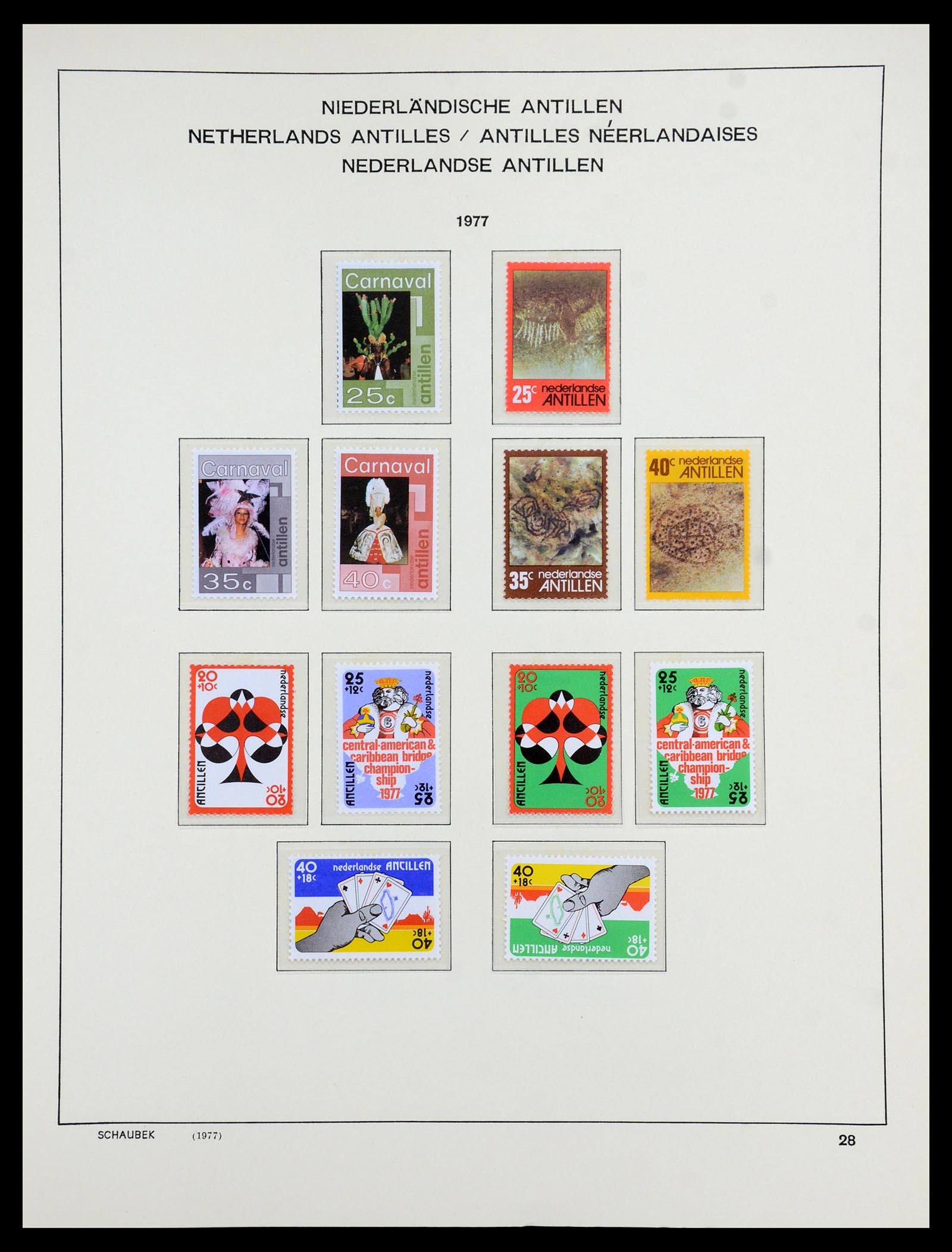 36380 054 - Postzegelverzameling 36380 Curaçao en Nederlandse Antillen 1873-1996.