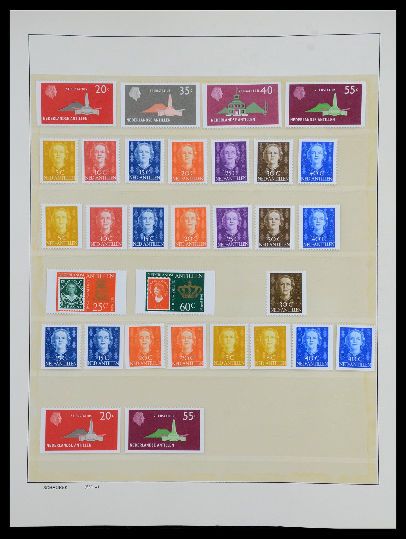 36380 058 - Postzegelverzameling 36380 Curaçao en Nederlandse Antillen 1873-1996.
