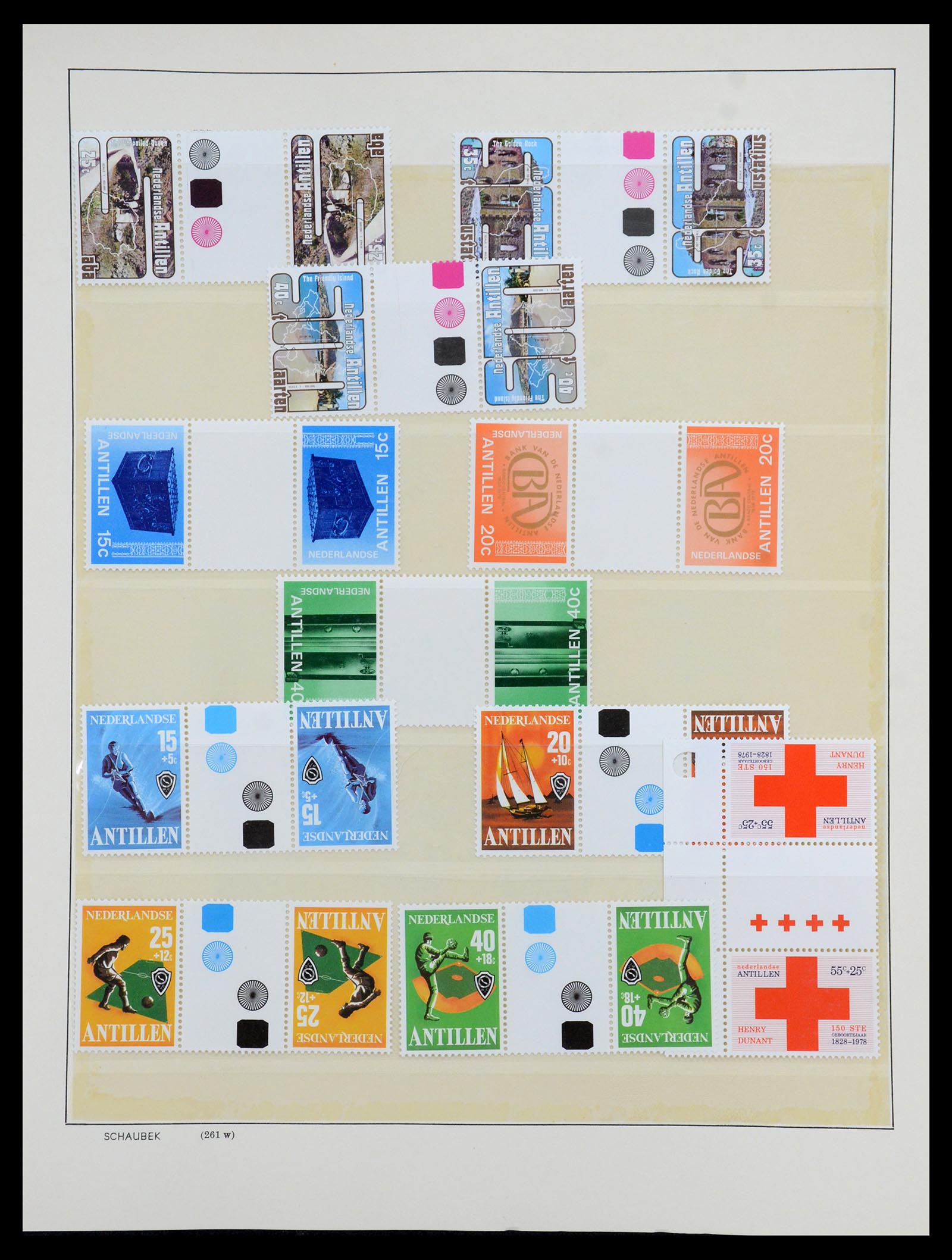 36380 059 - Postzegelverzameling 36380 Curaçao en Nederlandse Antillen 1873-1996.