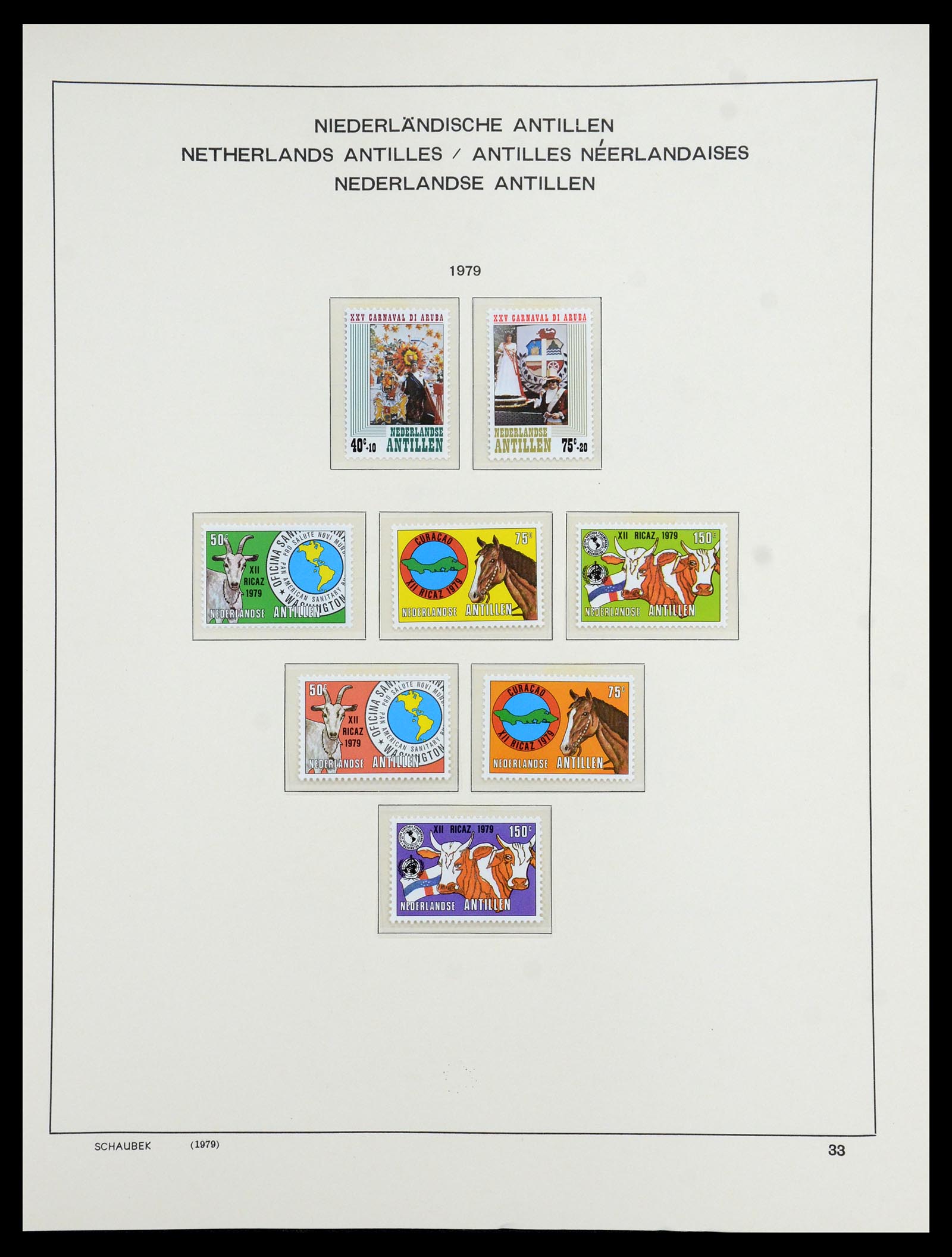 36380 064 - Postzegelverzameling 36380 Curaçao en Nederlandse Antillen 1873-1996.