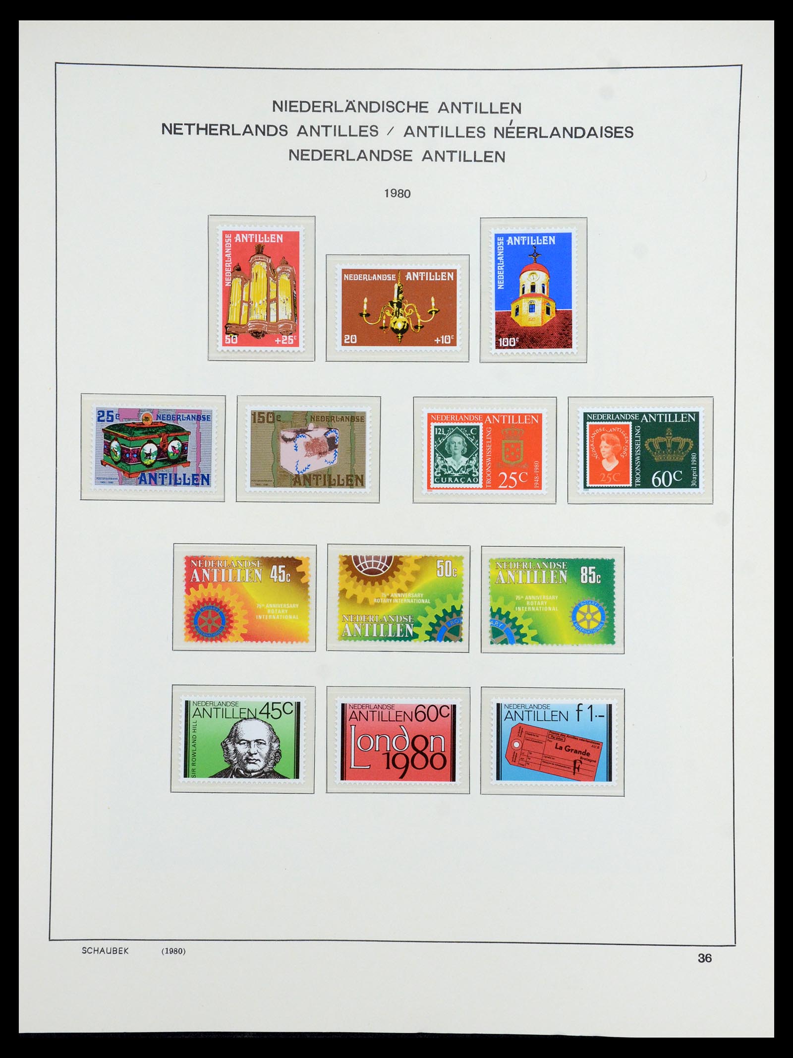 36380 069 - Postzegelverzameling 36380 Curaçao en Nederlandse Antillen 1873-1996.