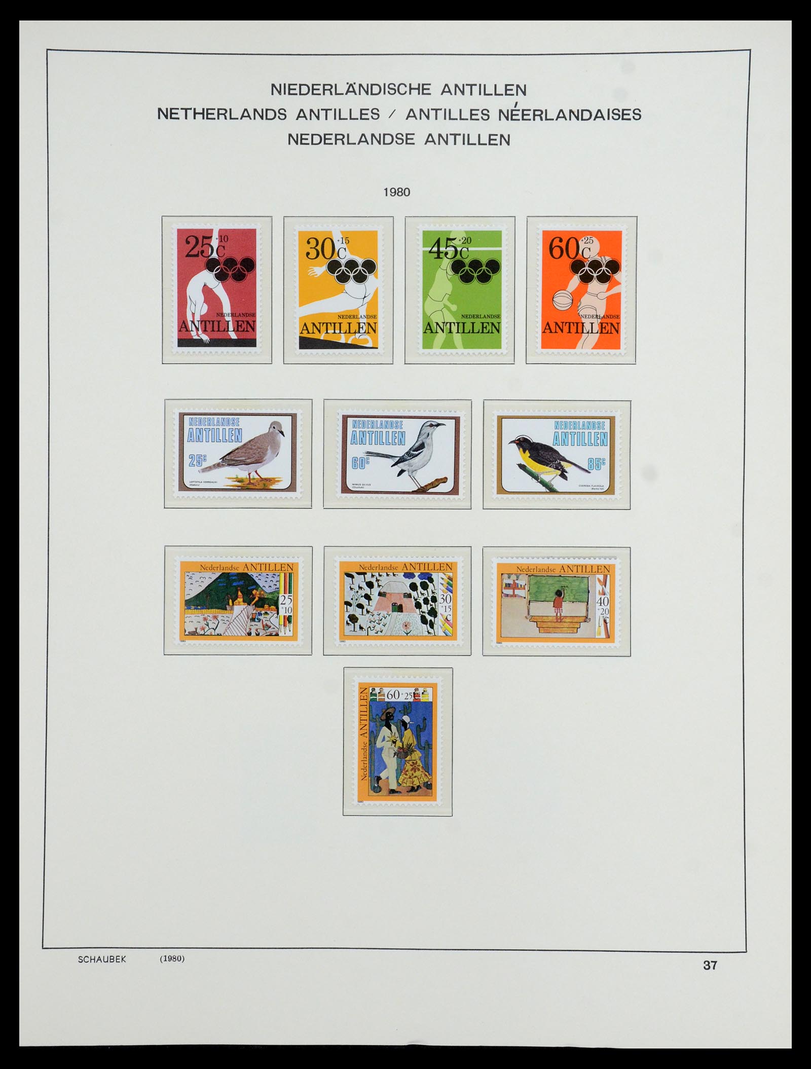36380 074 - Postzegelverzameling 36380 Curaçao en Nederlandse Antillen 1873-1996.