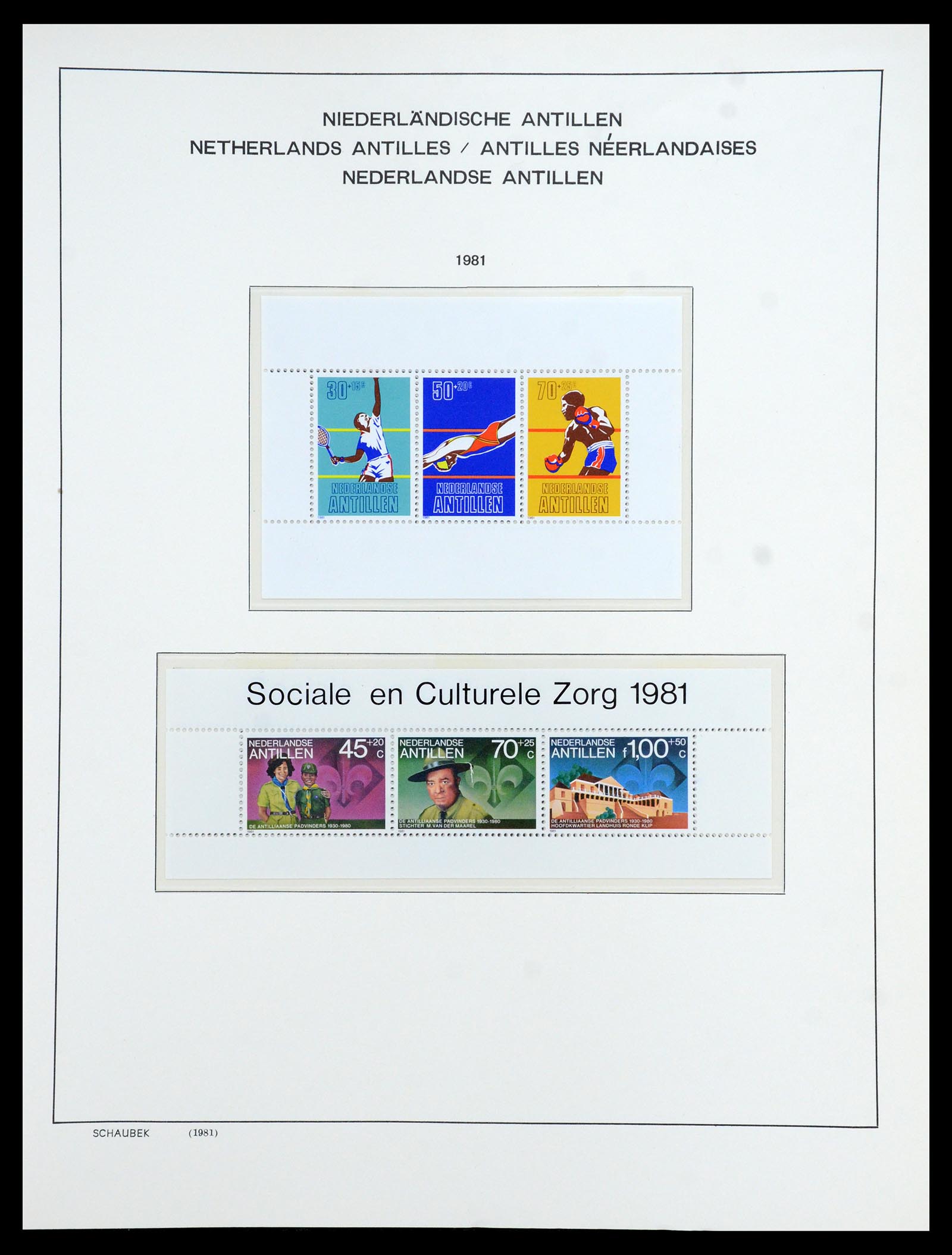 36380 076 - Postzegelverzameling 36380 Curaçao en Nederlandse Antillen 1873-1996.