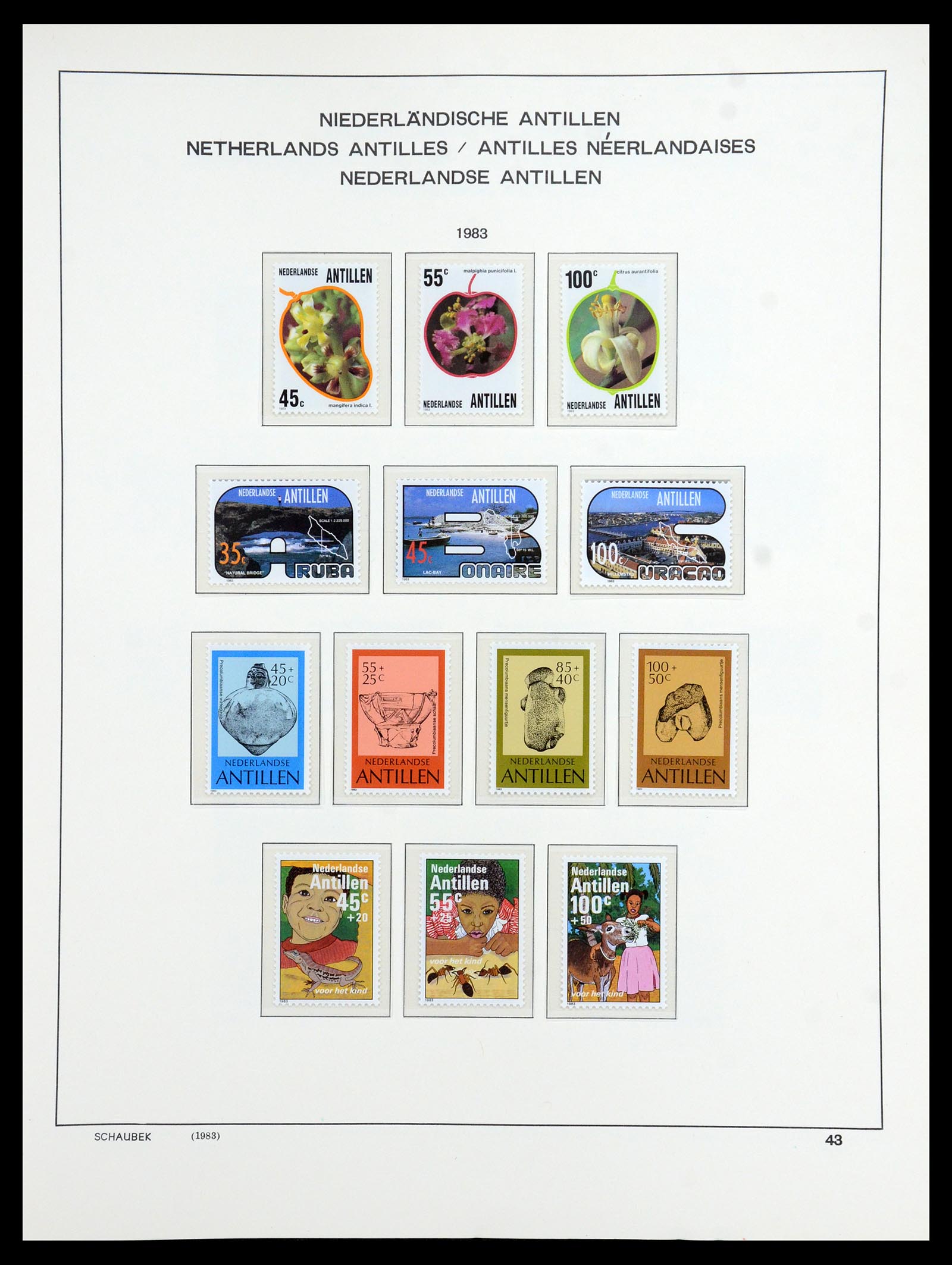 36380 087 - Postzegelverzameling 36380 Curaçao en Nederlandse Antillen 1873-1996.