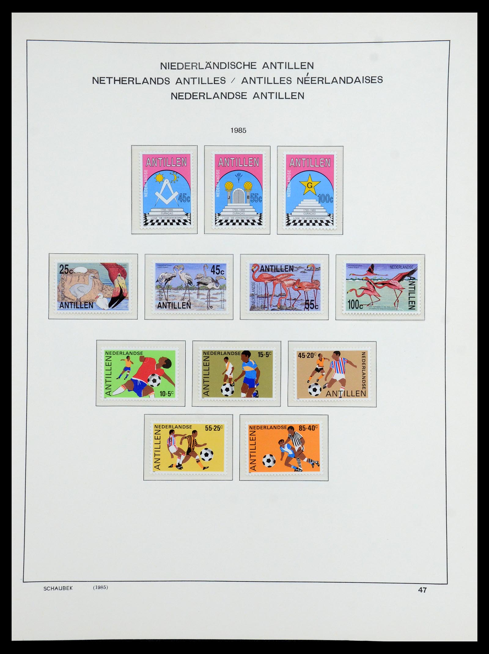 36380 092 - Postzegelverzameling 36380 Curaçao en Nederlandse Antillen 1873-1996.