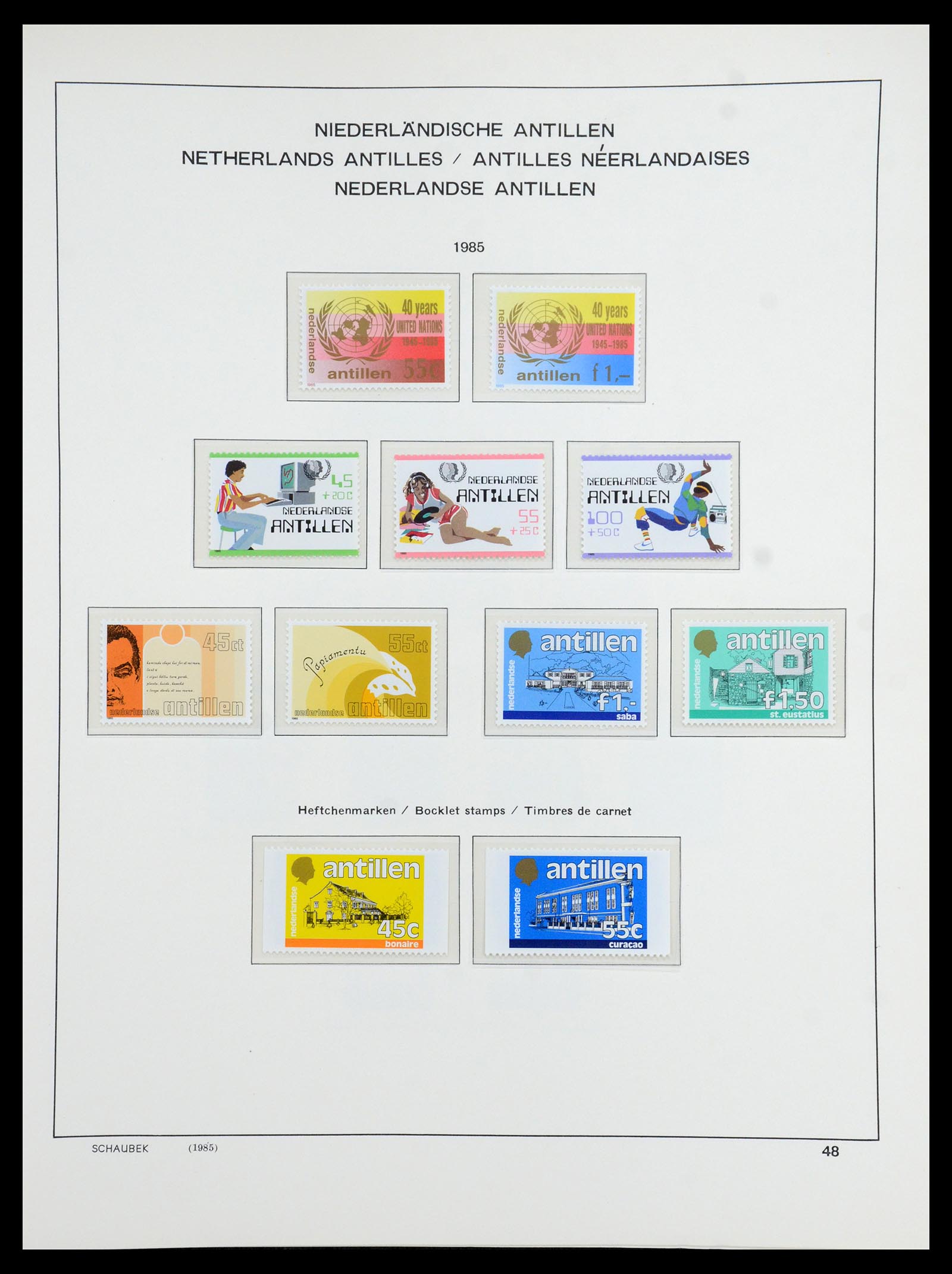 36380 093 - Postzegelverzameling 36380 Curaçao en Nederlandse Antillen 1873-1996.