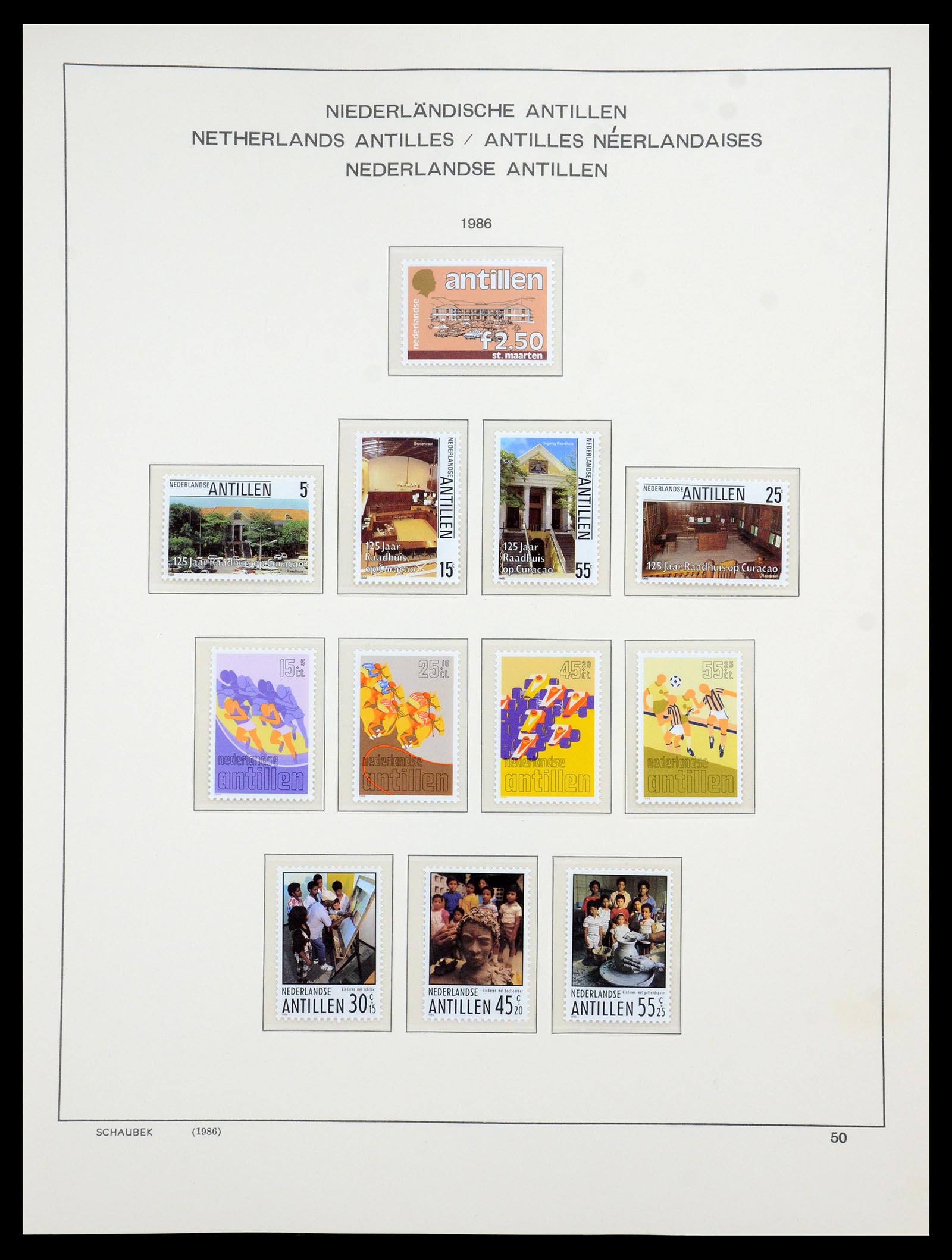 36380 096 - Postzegelverzameling 36380 Curaçao en Nederlandse Antillen 1873-1996.