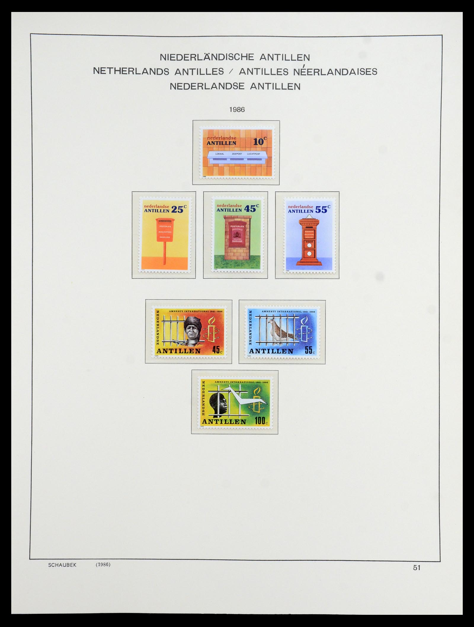 36380 097 - Postzegelverzameling 36380 Curaçao en Nederlandse Antillen 1873-1996.