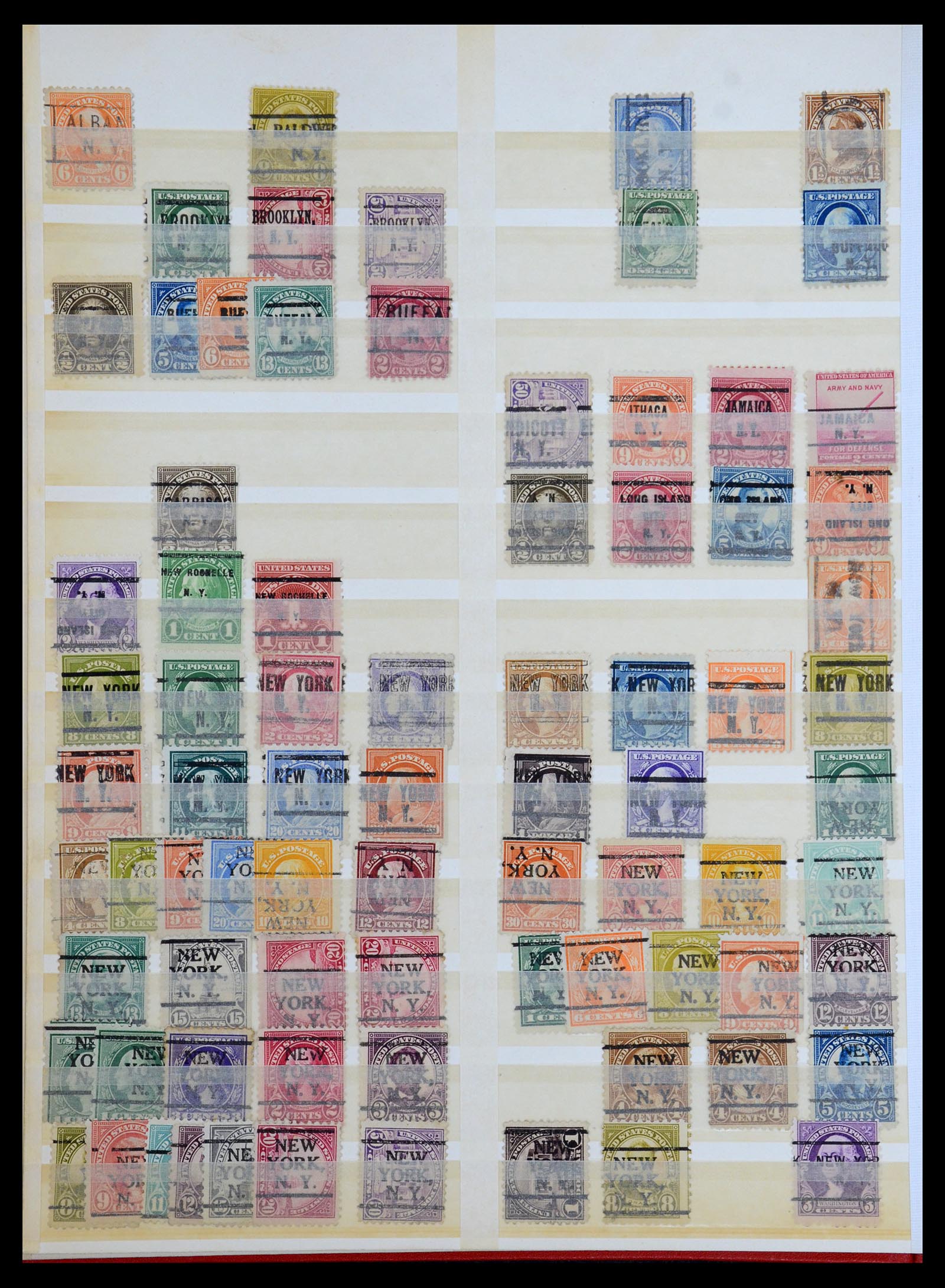 36382 006 - Postzegelverzameling 36382 USA voorafstempelingen.