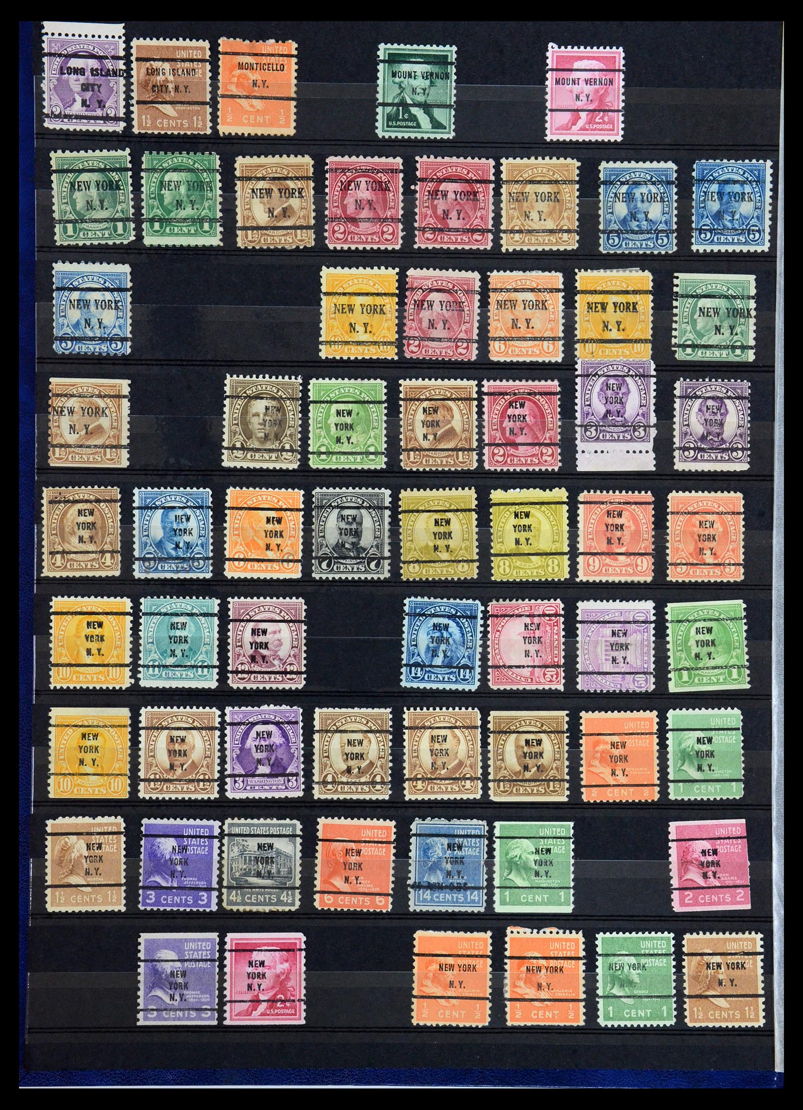 36382 025 - Postzegelverzameling 36382 USA voorafstempelingen.