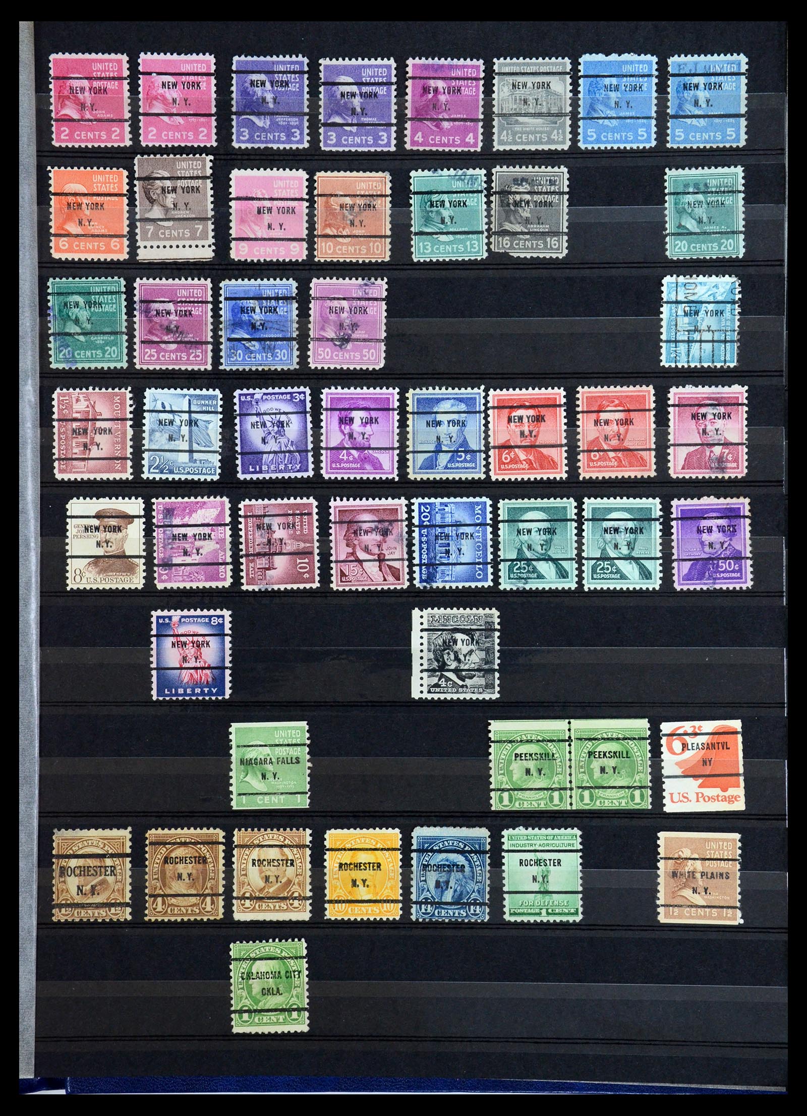 36382 026 - Postzegelverzameling 36382 USA voorafstempelingen.