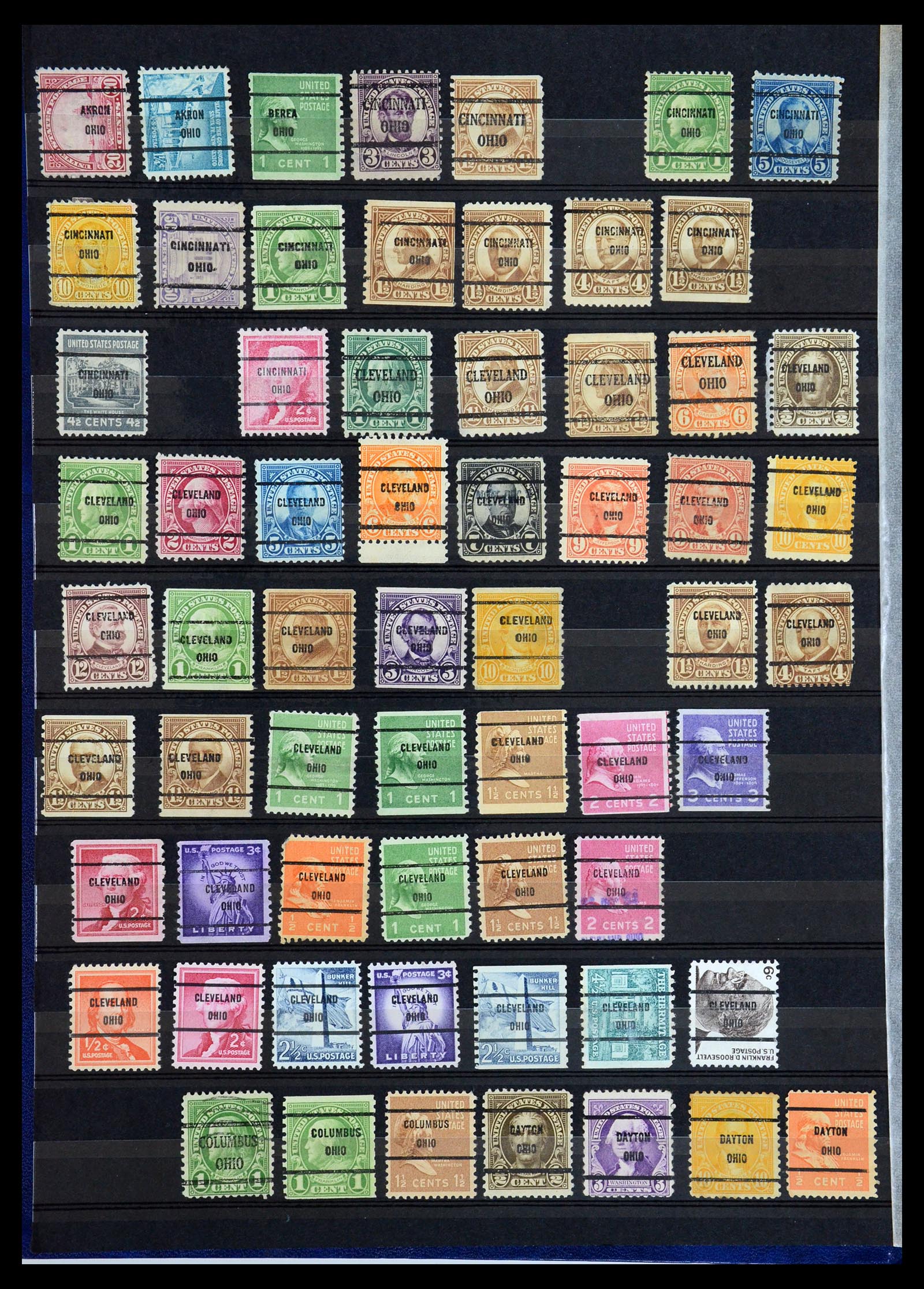 36382 027 - Stamp collection 36382 USA precancels.