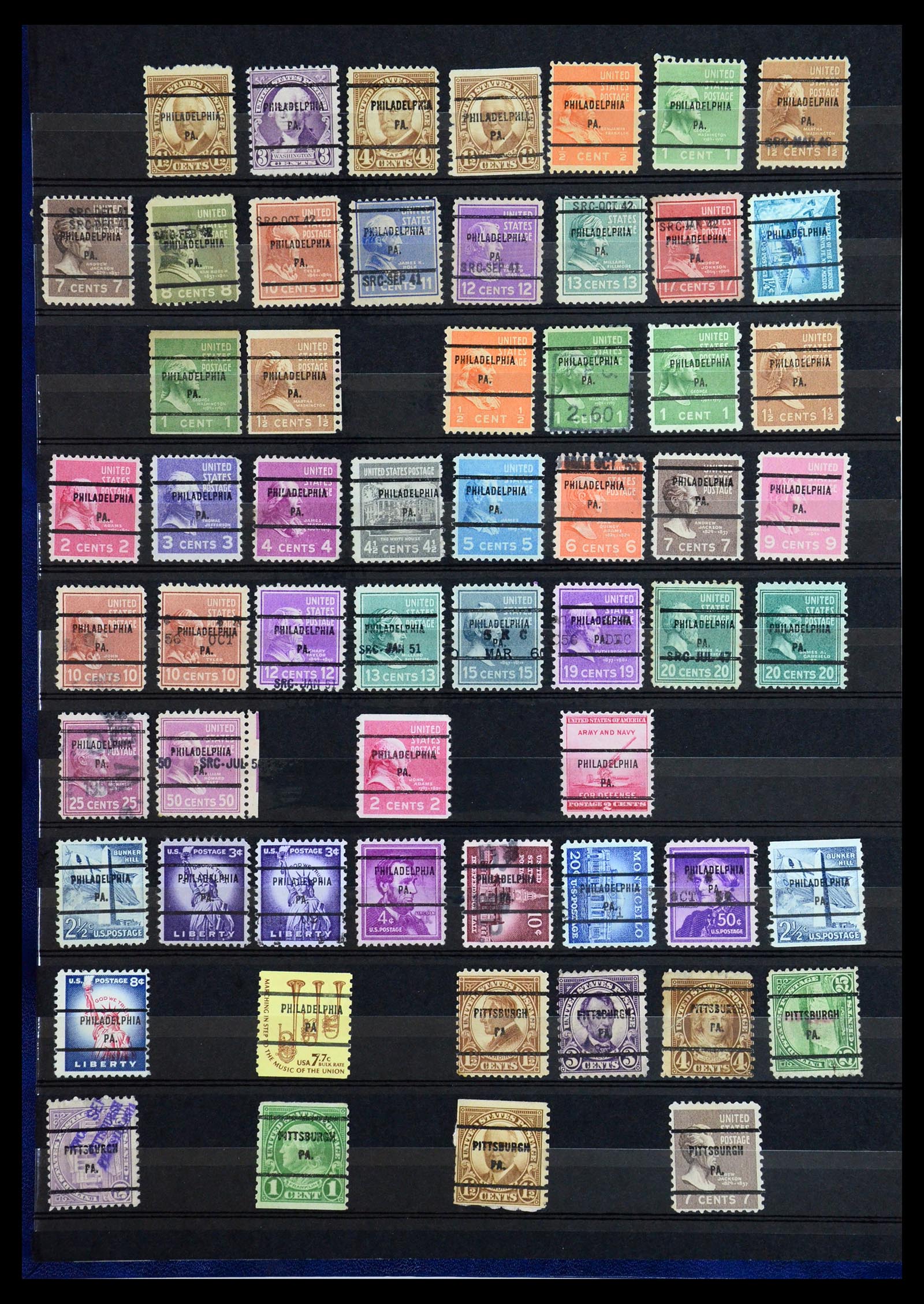 36382 029 - Stamp collection 36382 USA precancels.