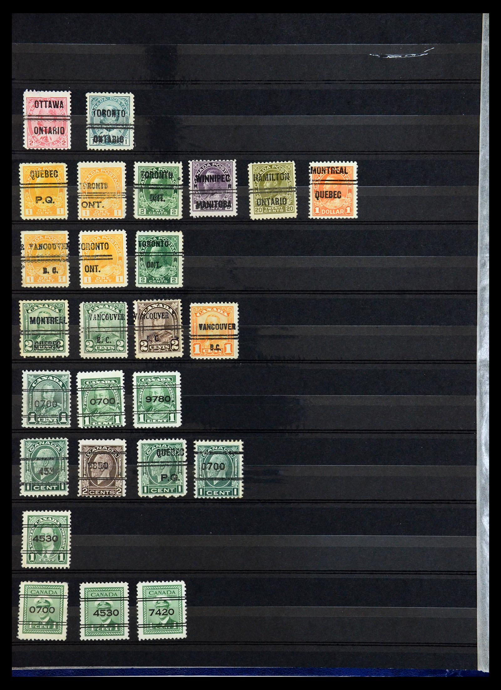 36382 036 - Postzegelverzameling 36382 USA voorafstempelingen.