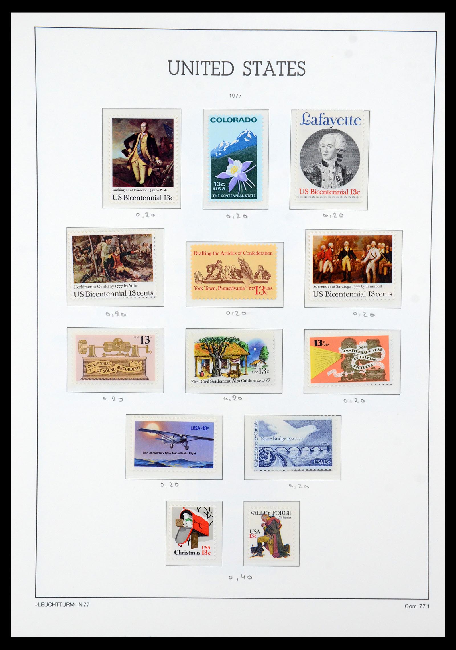 36384 001 - Postzegelverzameling 36384 USA 1851-1976.