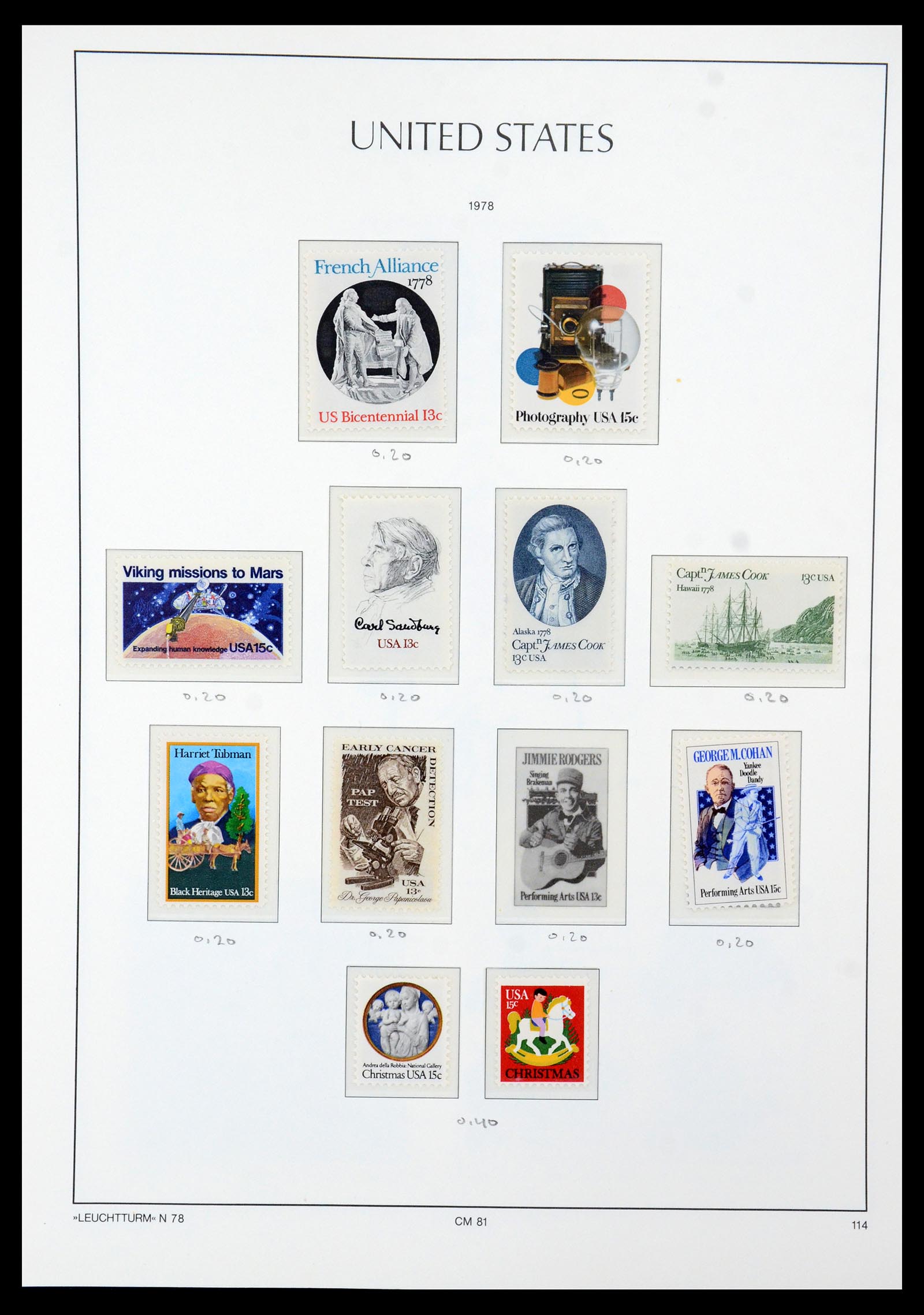 36384 004 - Postzegelverzameling 36384 USA 1851-1976.