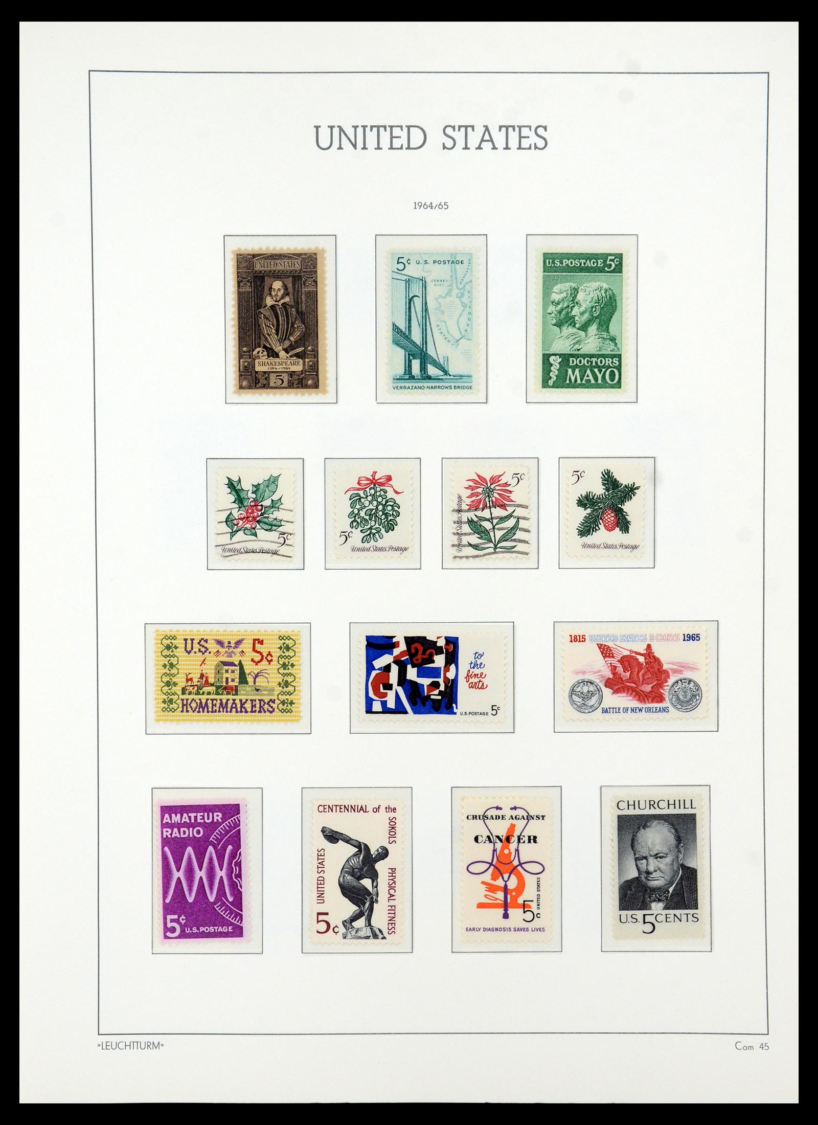 36384 129 - Postzegelverzameling 36384 USA 1851-1976.