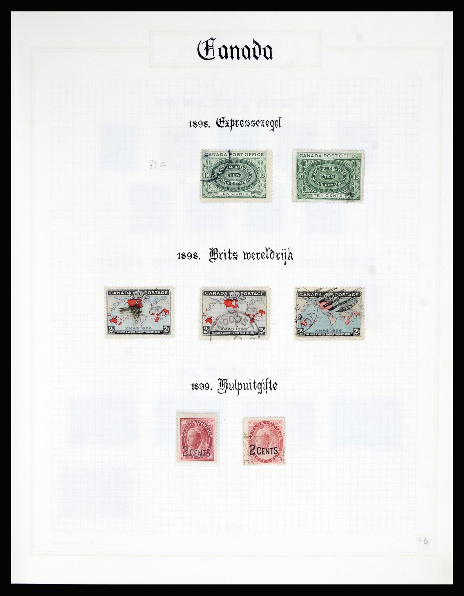 36386 006 - Postzegelverzameling 36386 Canada 1868-2000.