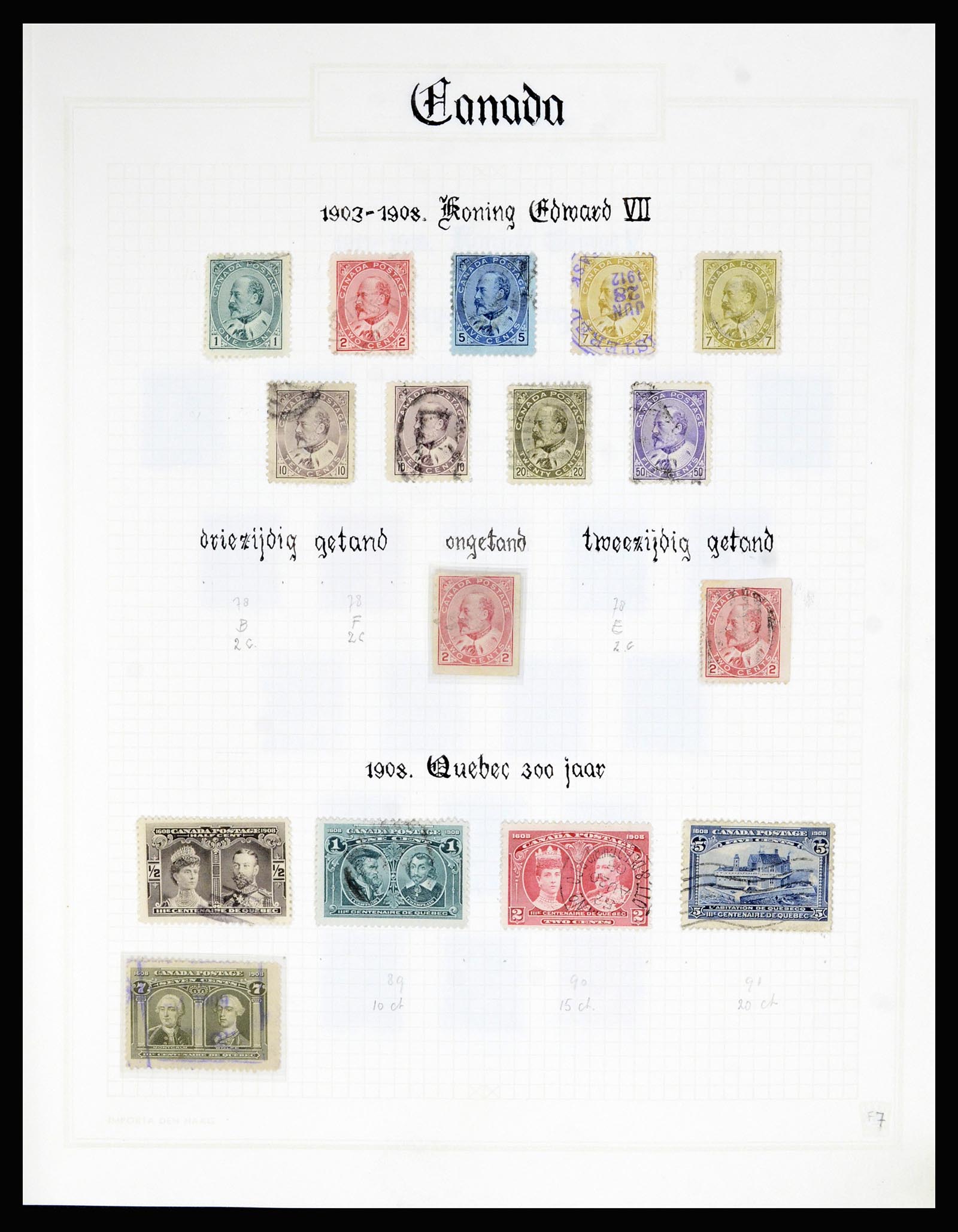 36386 007 - Postzegelverzameling 36386 Canada 1868-2000.