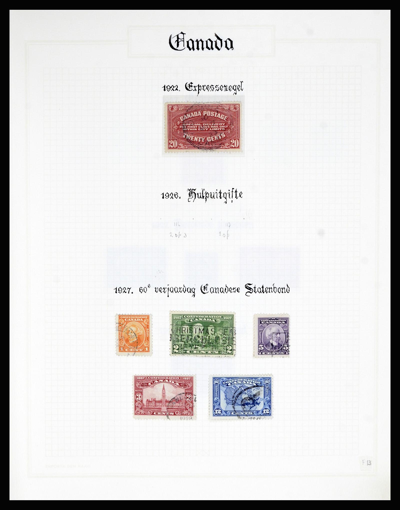 36386 013 - Postzegelverzameling 36386 Canada 1868-2000.