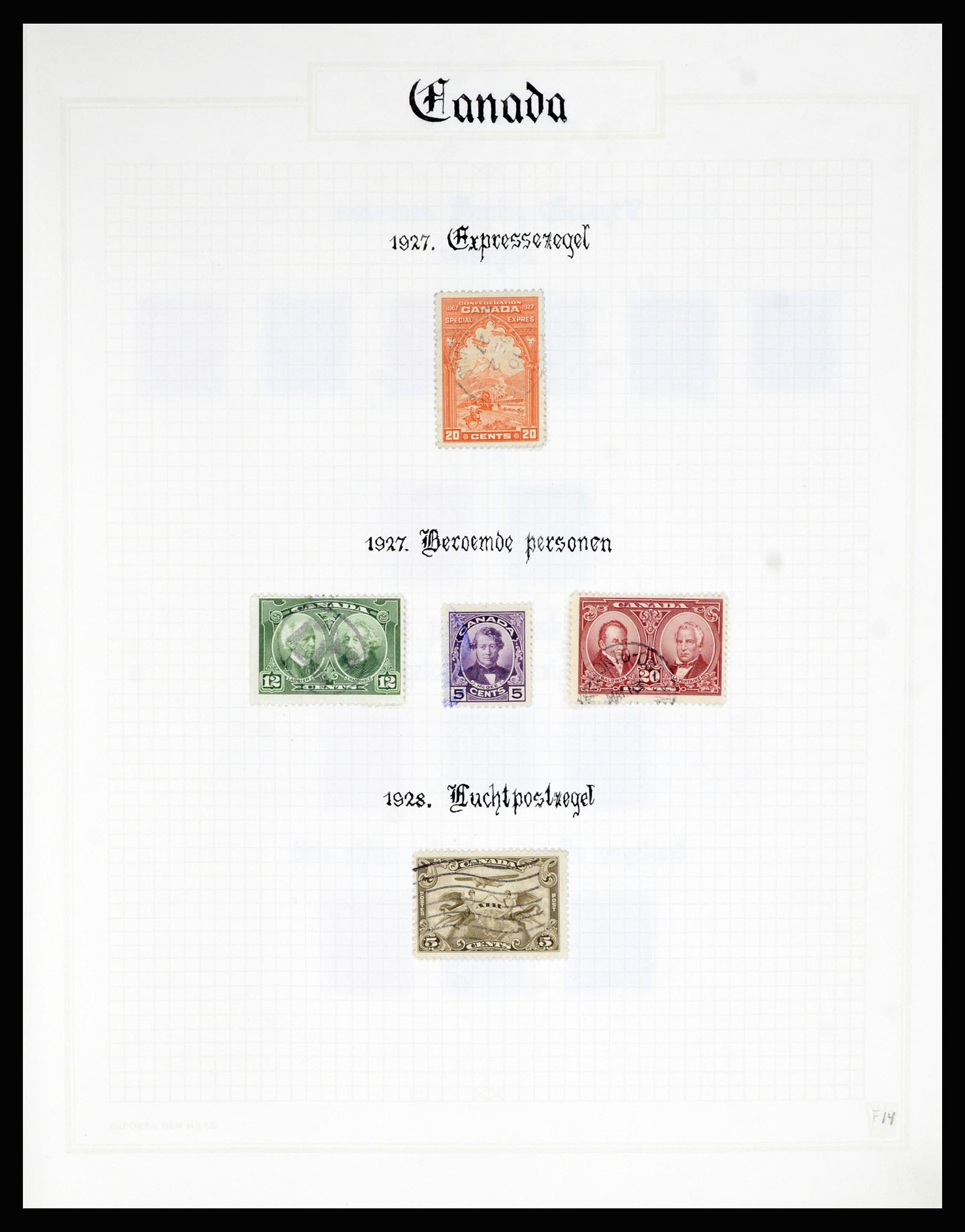 36386 014 - Postzegelverzameling 36386 Canada 1868-2000.