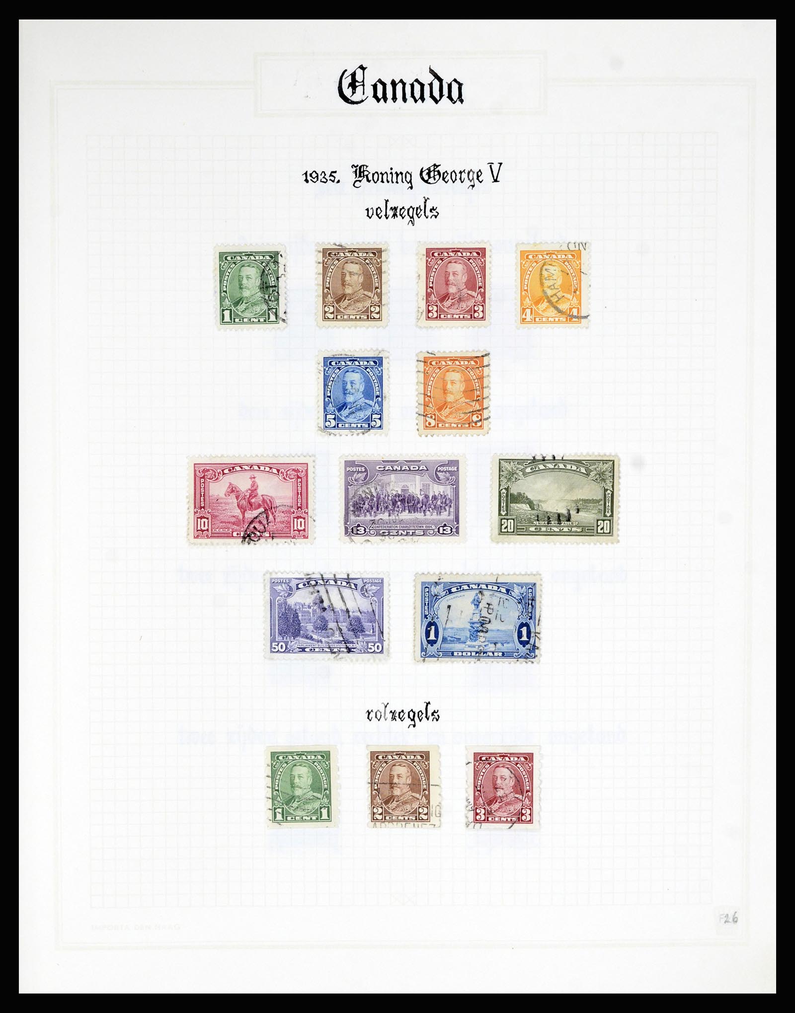 36386 026 - Postzegelverzameling 36386 Canada 1868-2000.