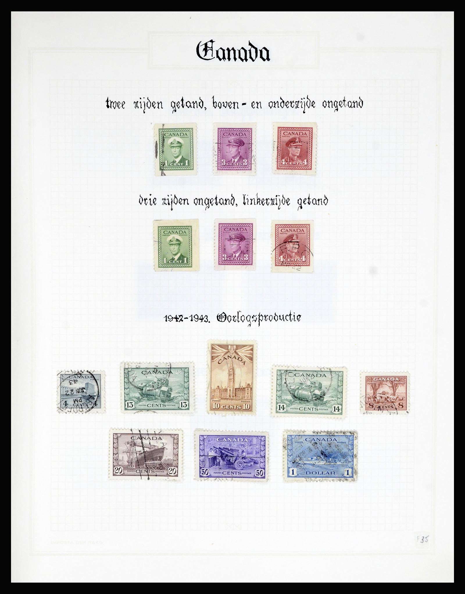 36386 035 - Postzegelverzameling 36386 Canada 1868-2000.