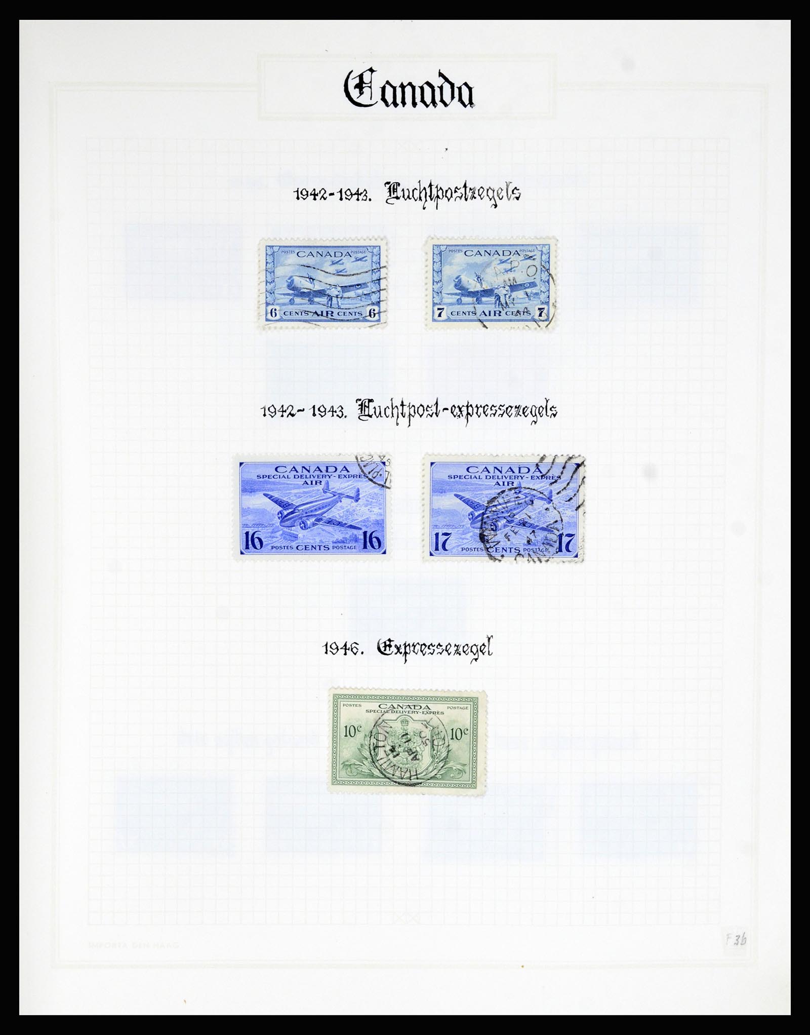 36386 036 - Postzegelverzameling 36386 Canada 1868-2000.