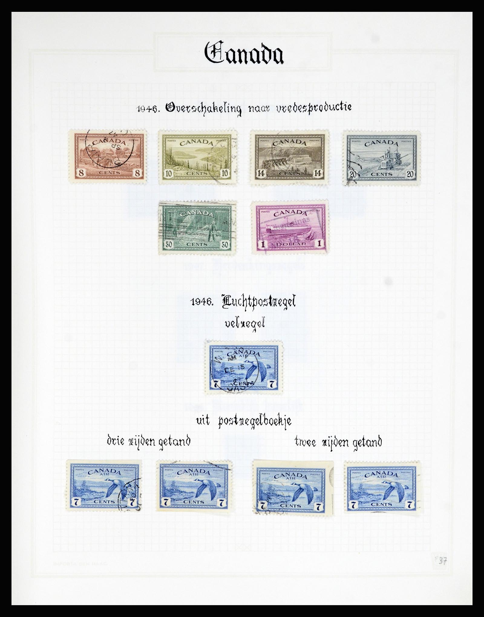 36386 037 - Postzegelverzameling 36386 Canada 1868-2000.