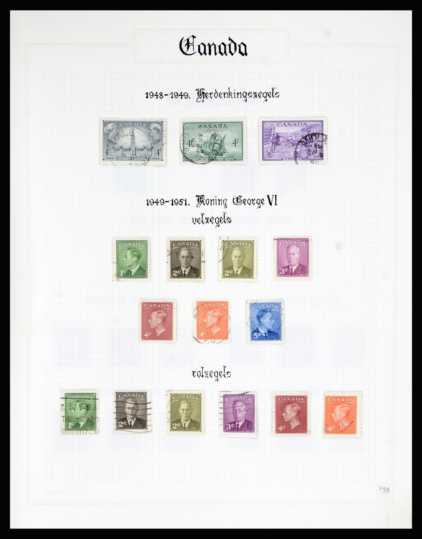 36386 039 - Postzegelverzameling 36386 Canada 1868-2000.