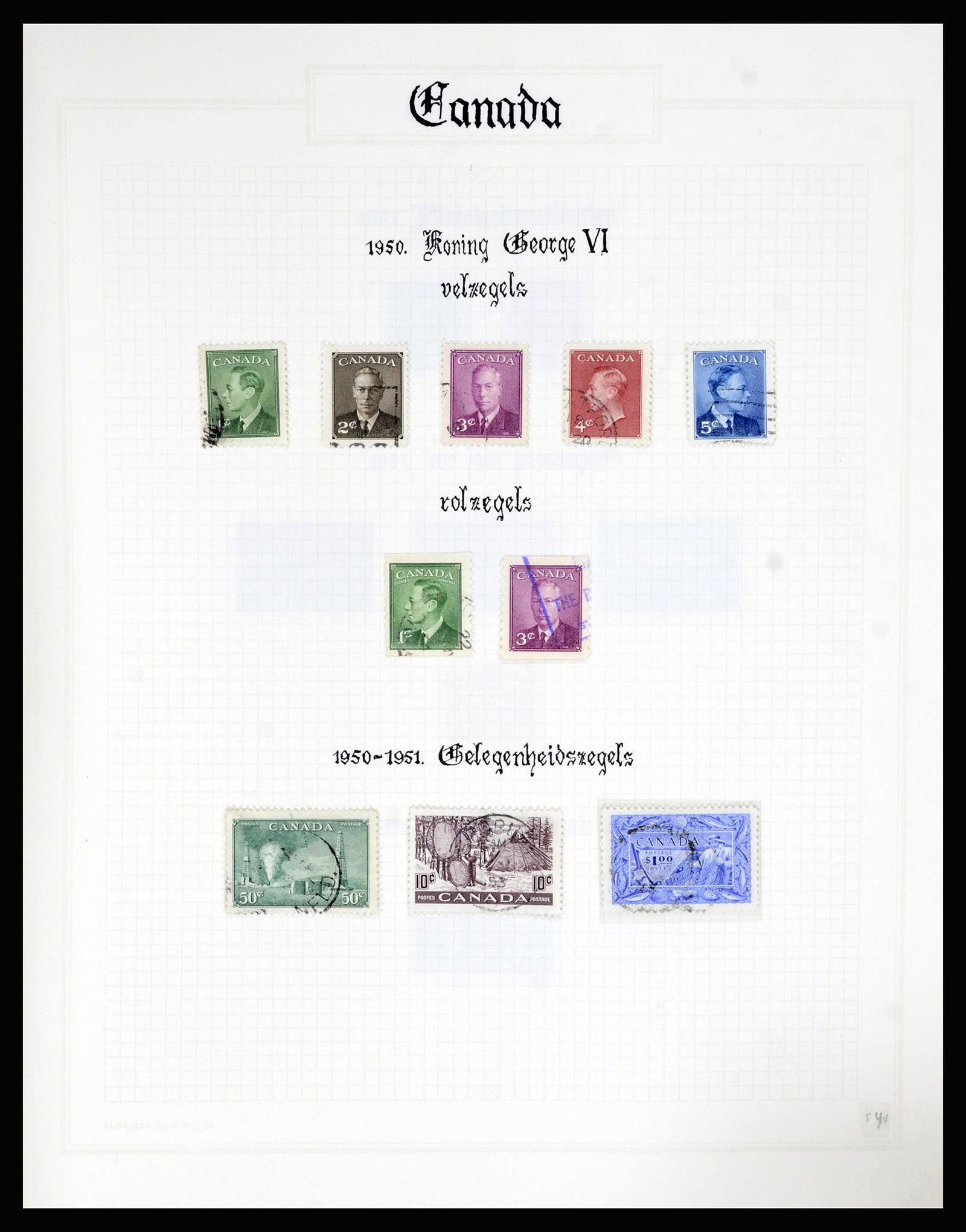 36386 041 - Postzegelverzameling 36386 Canada 1868-2000.