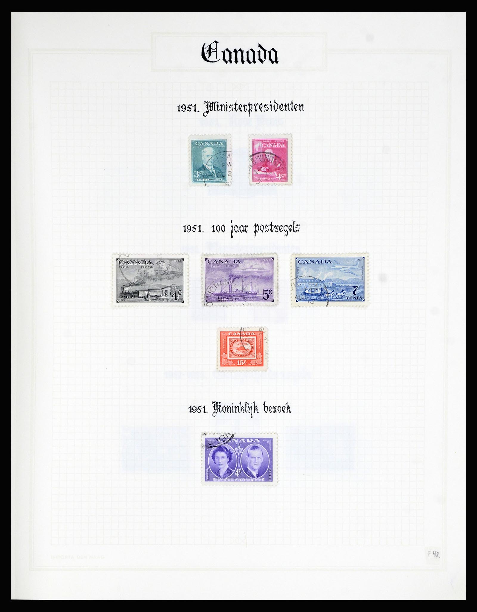 36386 042 - Postzegelverzameling 36386 Canada 1868-2000.