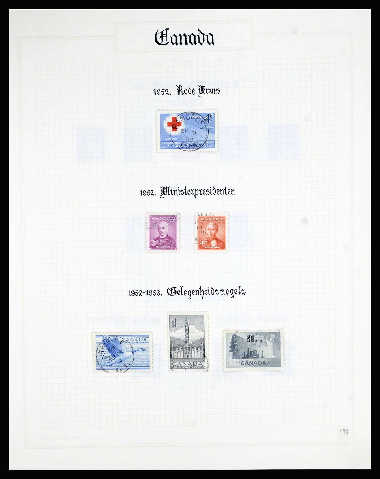 36386 043 - Postzegelverzameling 36386 Canada 1868-2000.