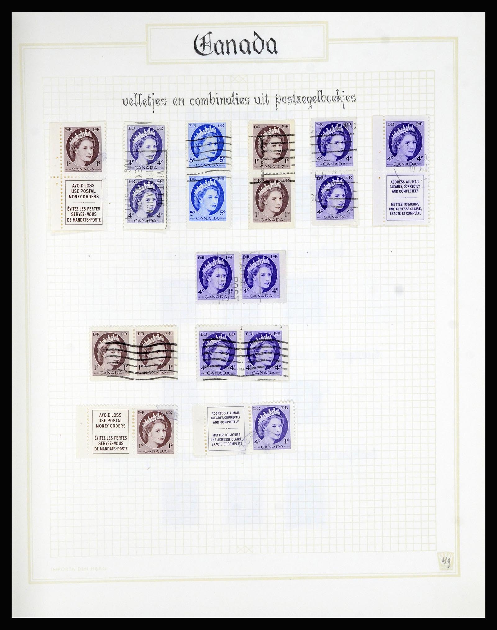 36386 049 - Postzegelverzameling 36386 Canada 1868-2000.