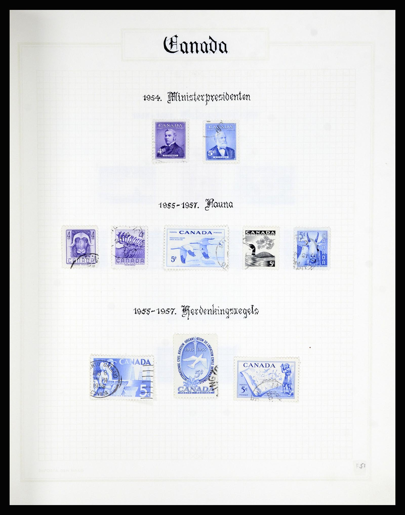 36386 051 - Postzegelverzameling 36386 Canada 1868-2000.