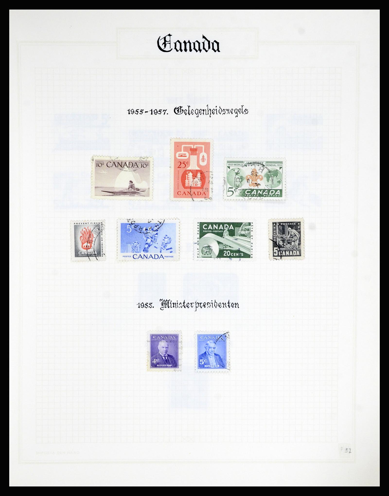 36386 052 - Postzegelverzameling 36386 Canada 1868-2000.