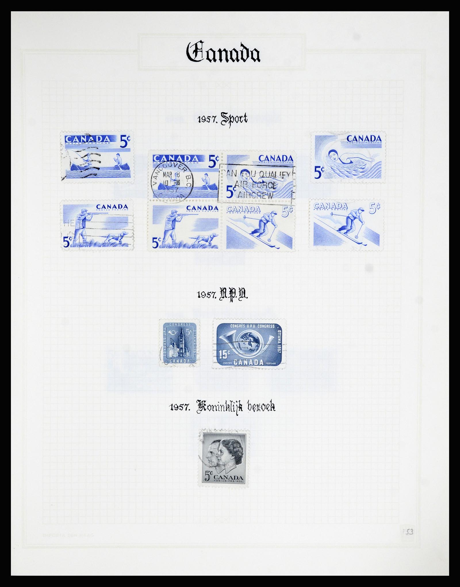 36386 053 - Postzegelverzameling 36386 Canada 1868-2000.