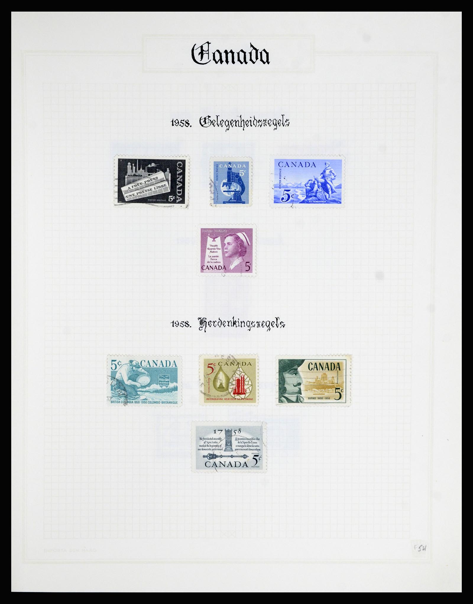 36386 054 - Postzegelverzameling 36386 Canada 1868-2000.