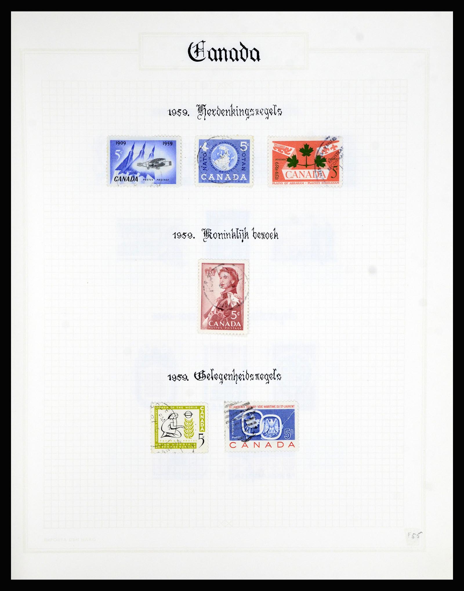 36386 055 - Postzegelverzameling 36386 Canada 1868-2000.