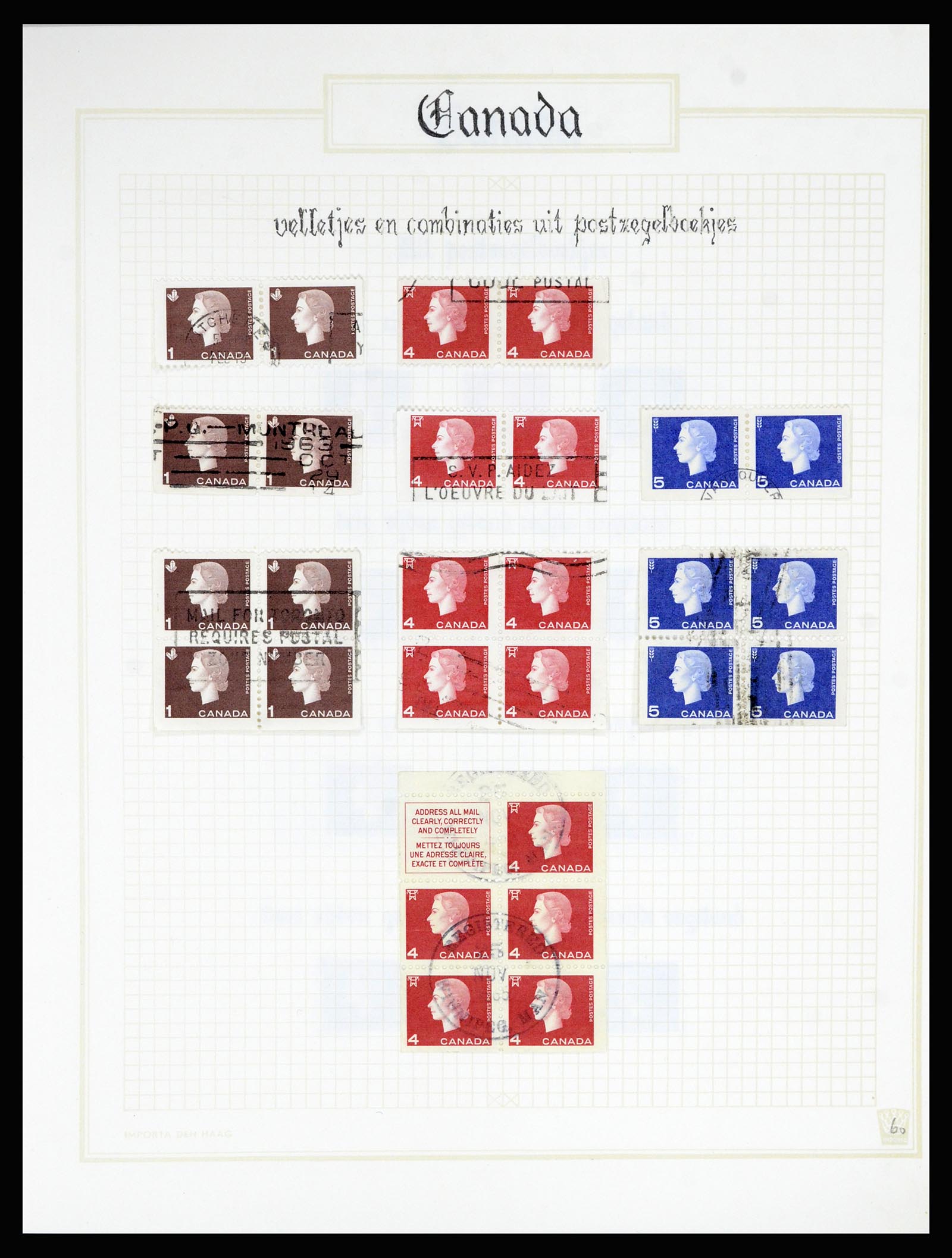 36386 060 - Postzegelverzameling 36386 Canada 1868-2000.