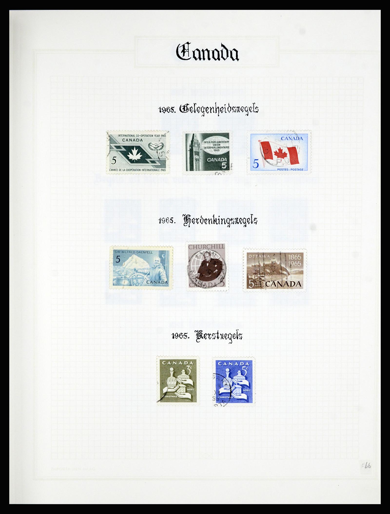 36386 066 - Stamp collection 36386 Canada 1868-2000.