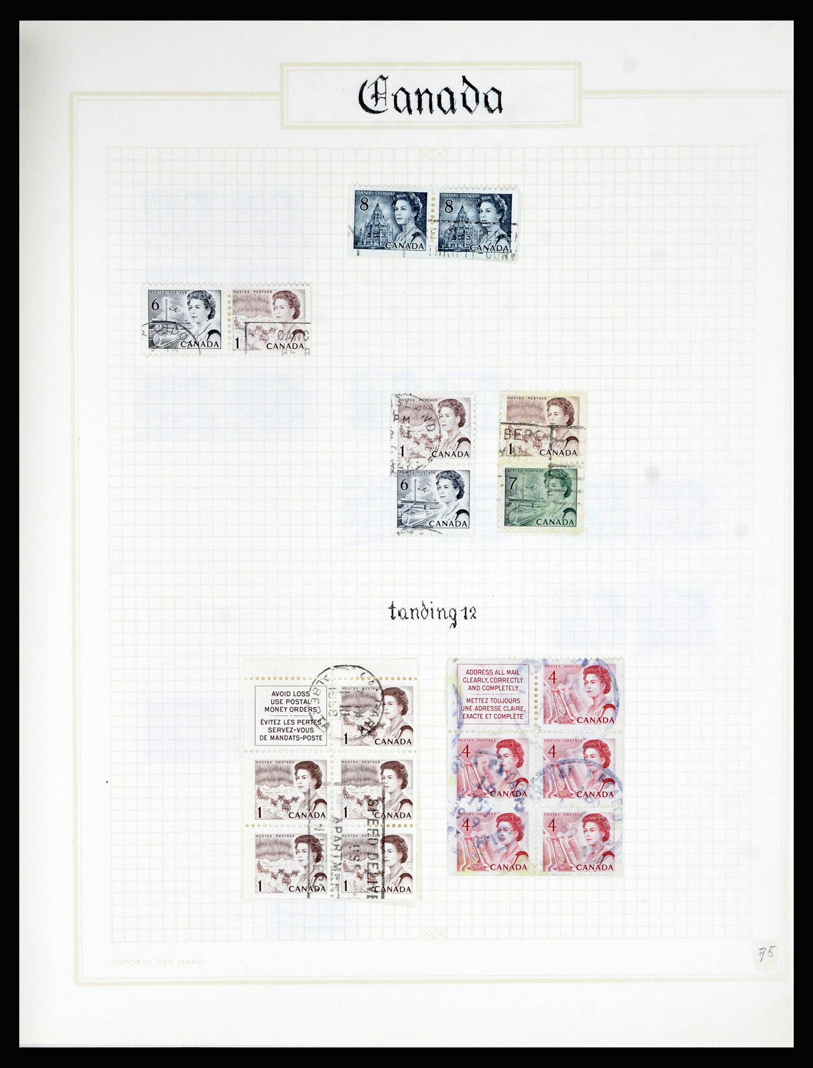36386 075 - Stamp collection 36386 Canada 1868-2000.