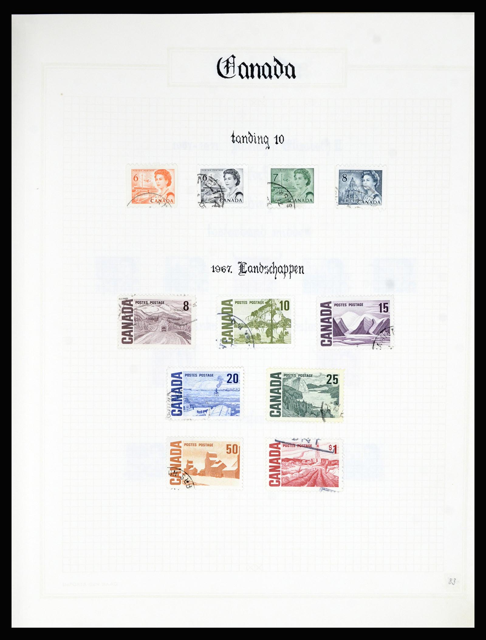 36386 083 - Postzegelverzameling 36386 Canada 1868-2000.