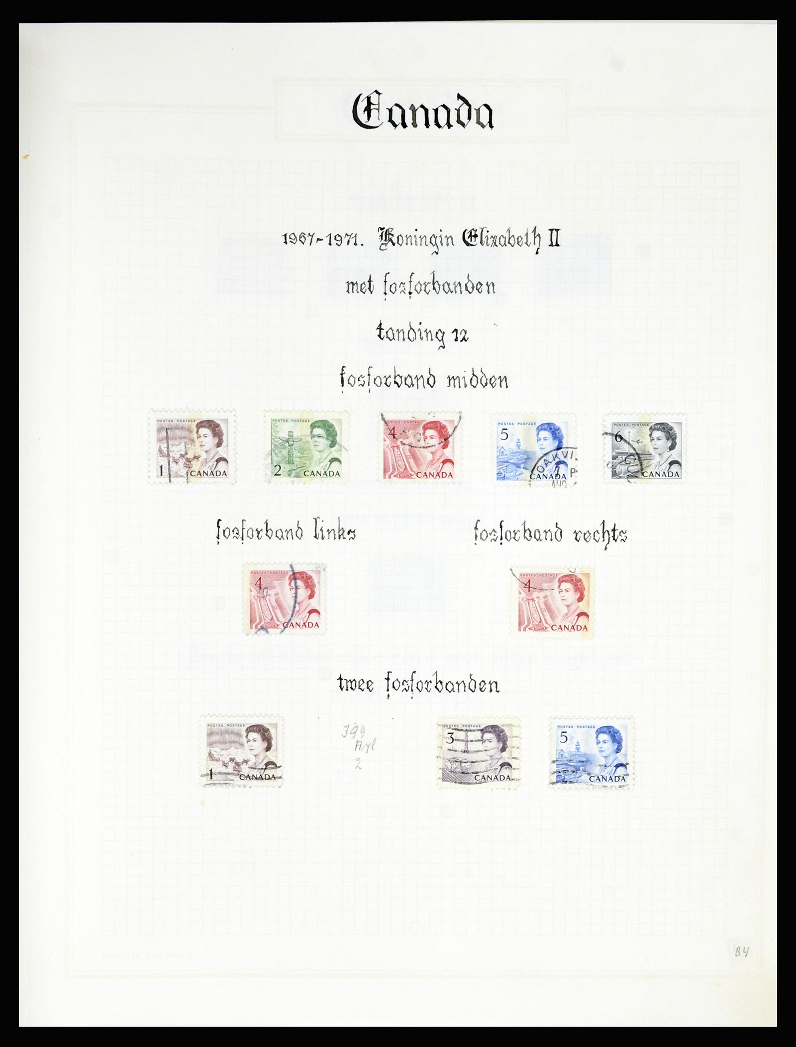 36386 084 - Postzegelverzameling 36386 Canada 1868-2000.