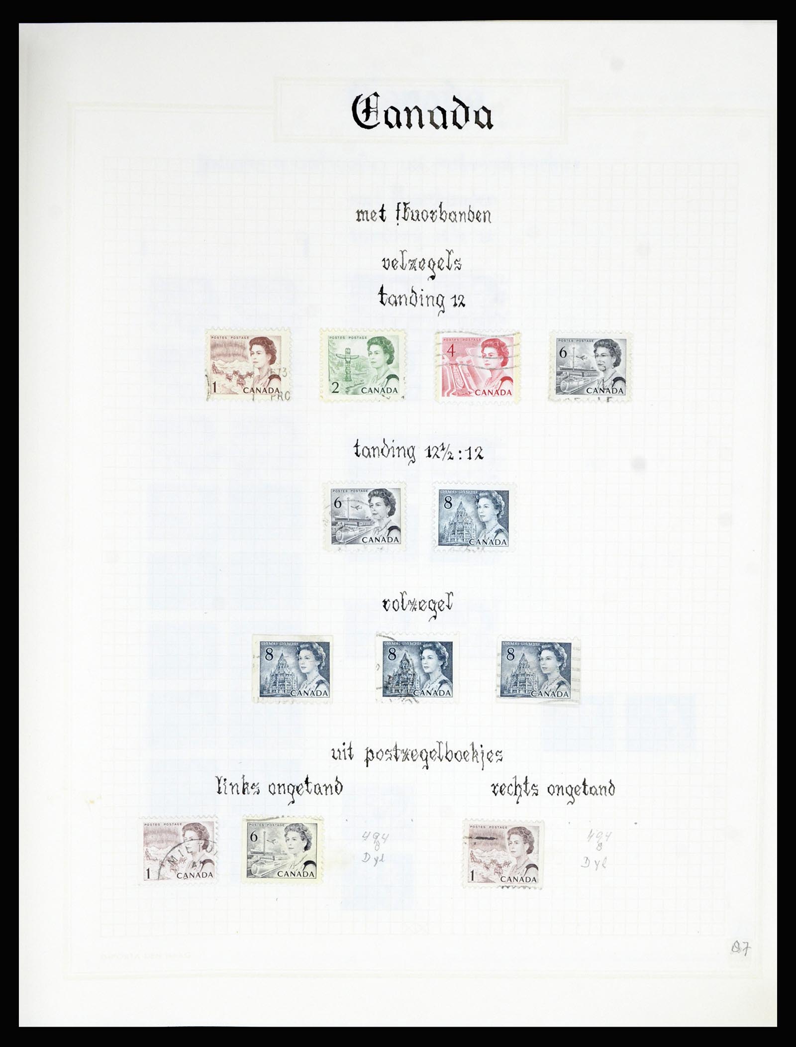 36386 086 - Postzegelverzameling 36386 Canada 1868-2000.