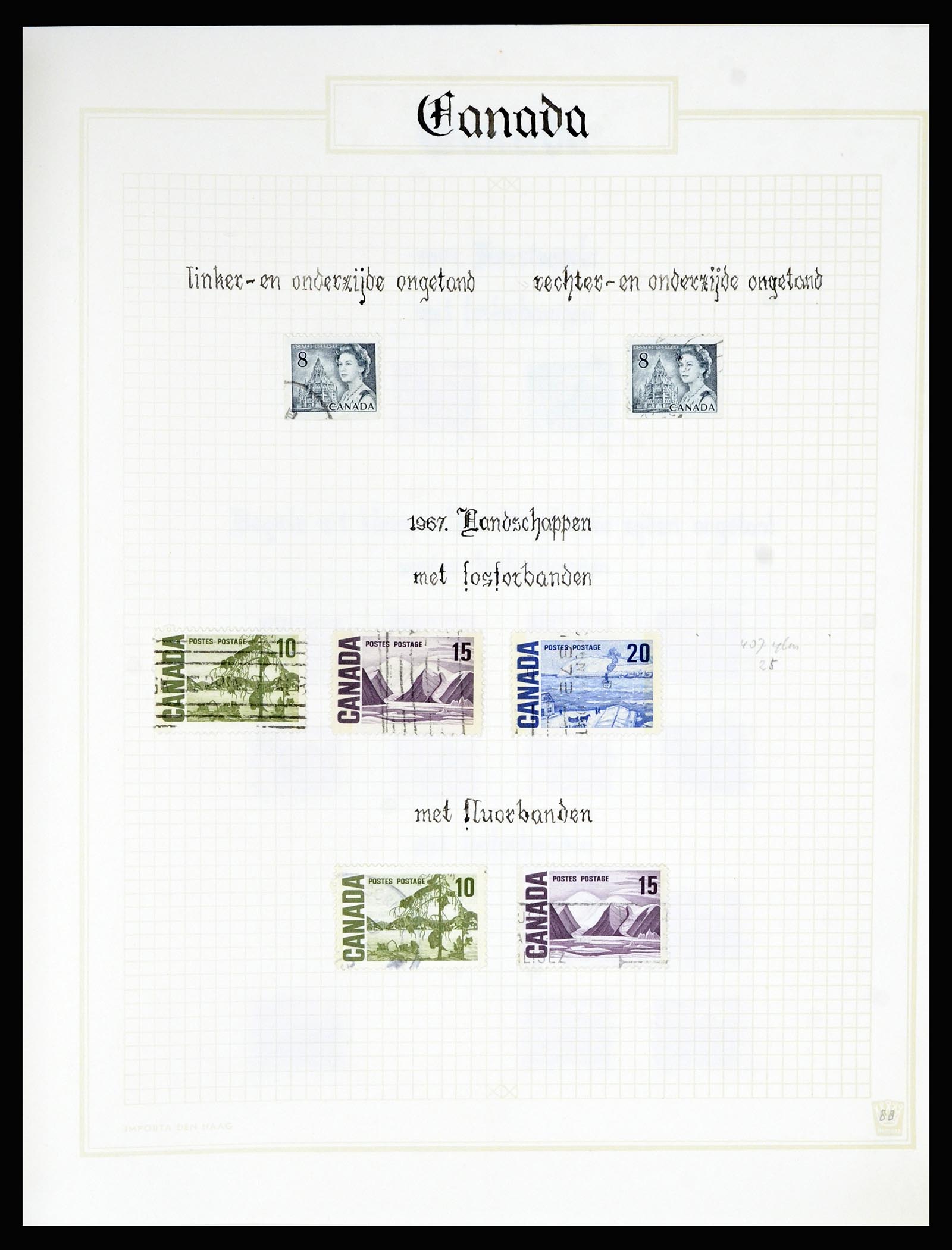36386 088 - Postzegelverzameling 36386 Canada 1868-2000.