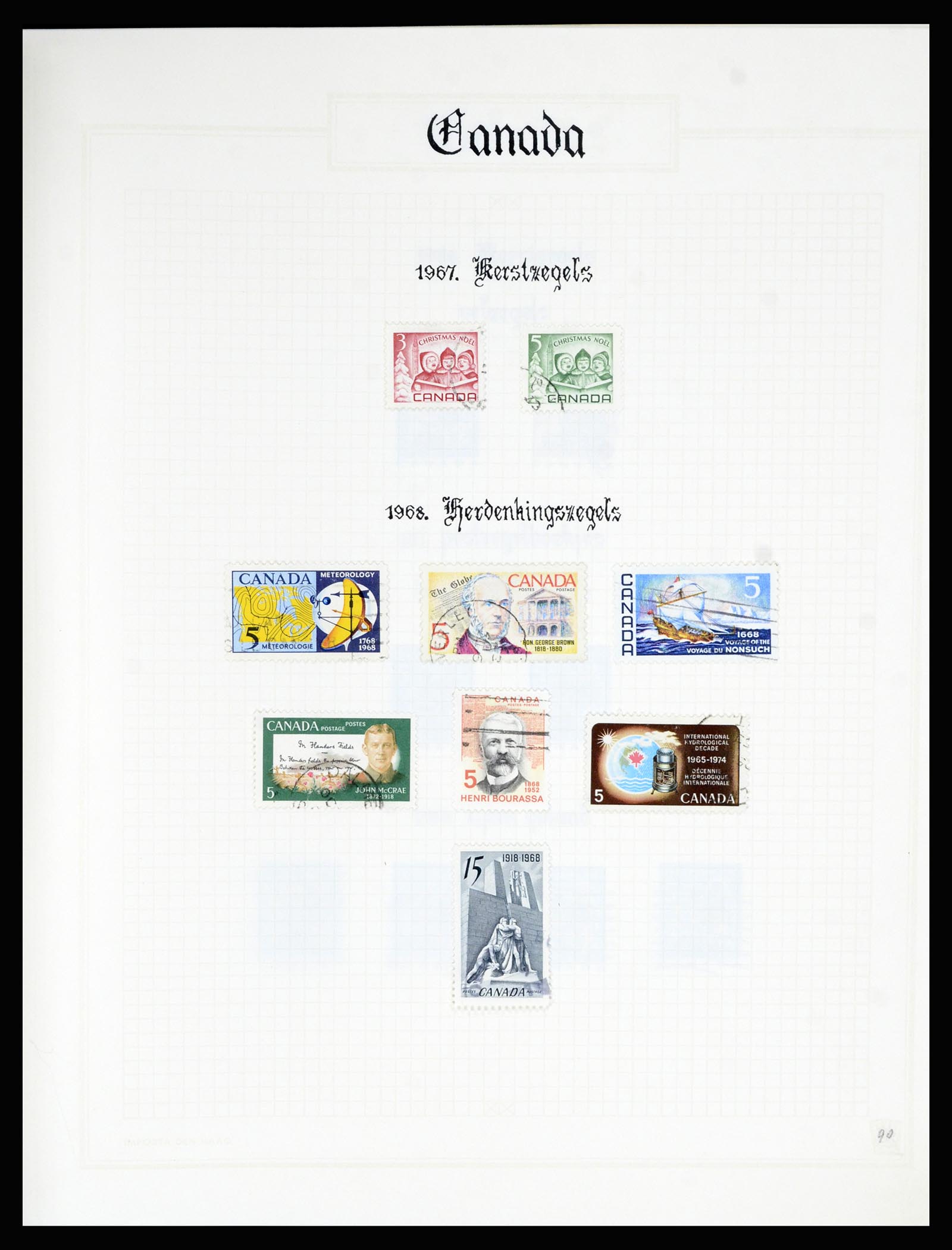 36386 090 - Postzegelverzameling 36386 Canada 1868-2000.